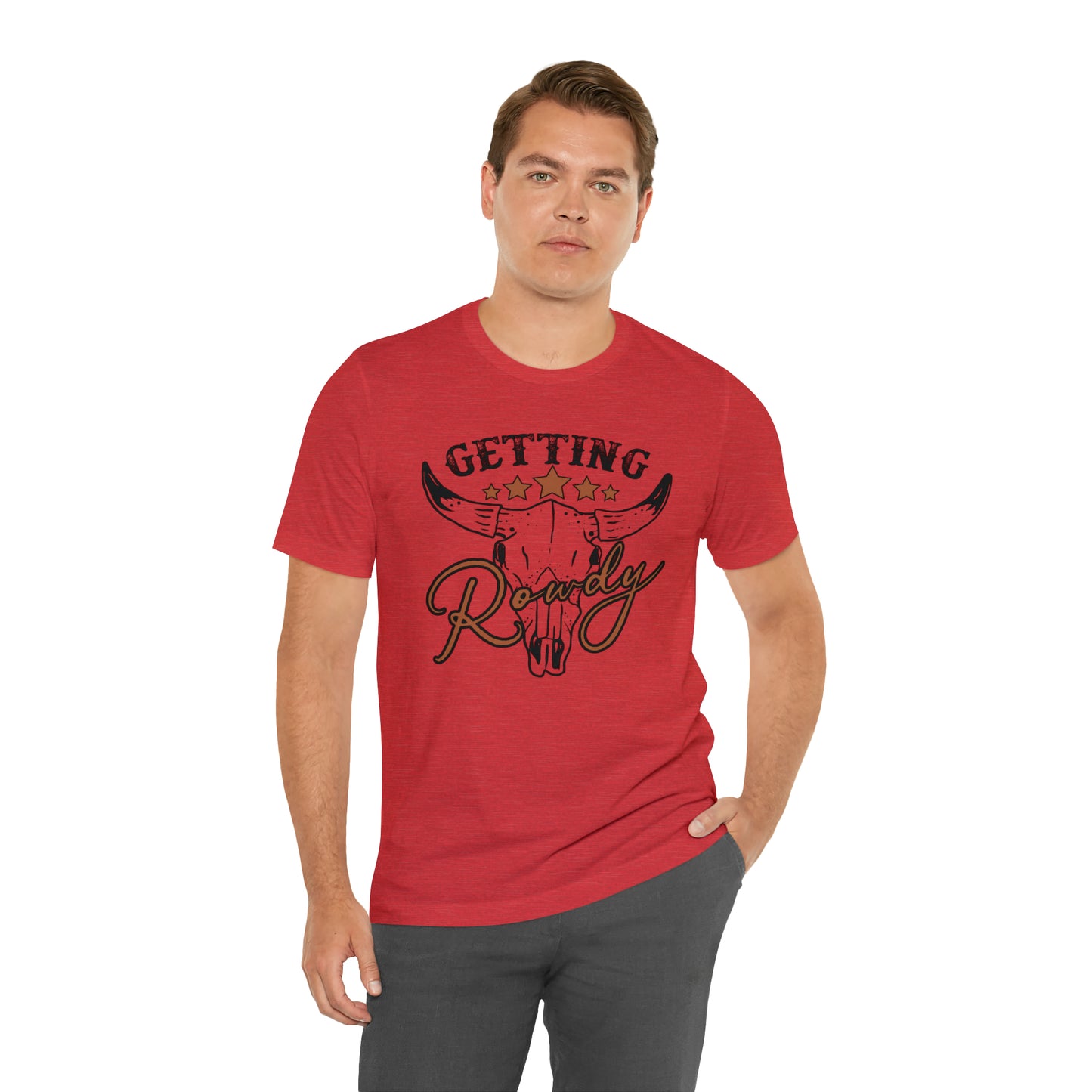 Vintage Getting Rowdy Party/ Bridesmaid/ Groomsman T-Shirt - Black Ink