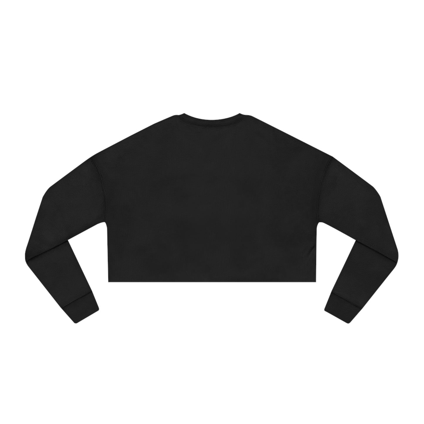 Bad to the Bone Halloween/ Fall Cropped Sweatshirt - Black