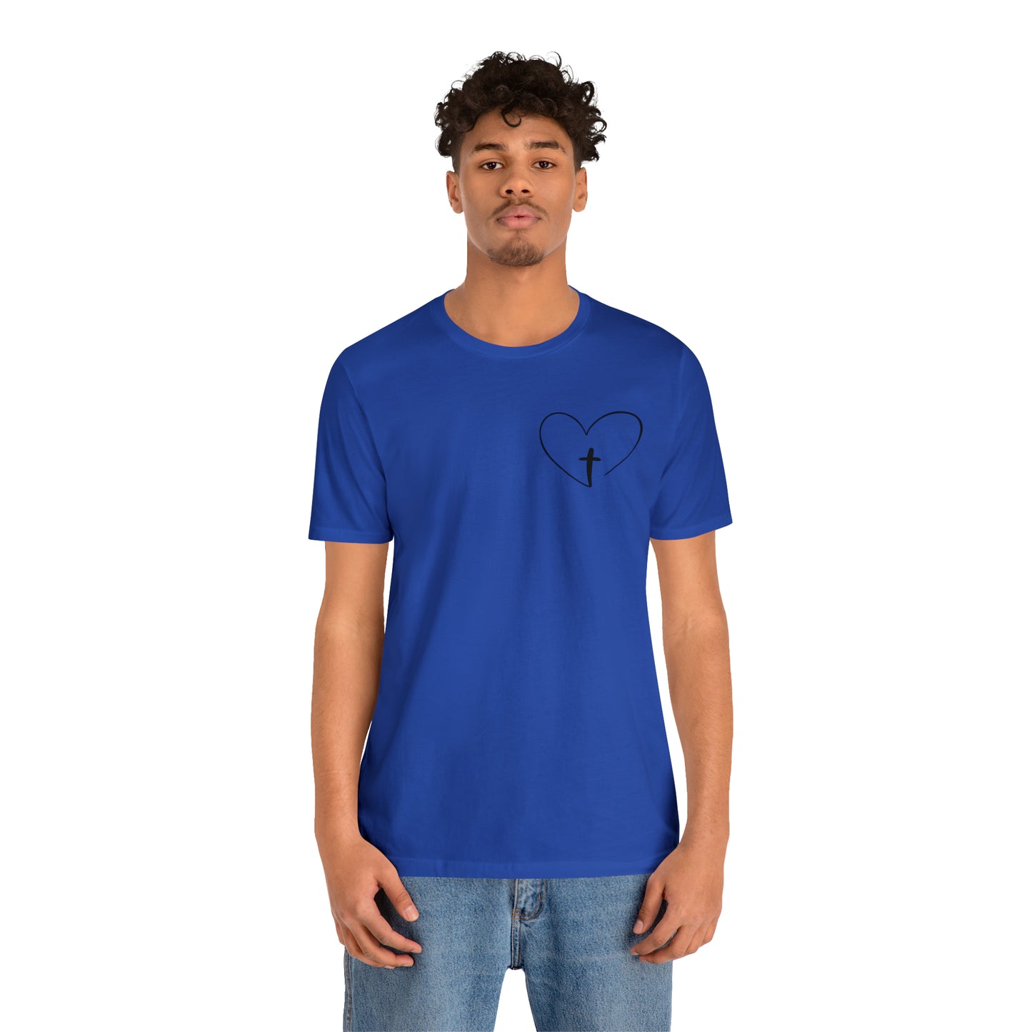 "Jesus Scripture" (Front and Back Design) Unisex Jersey Short Sleeve Tee
