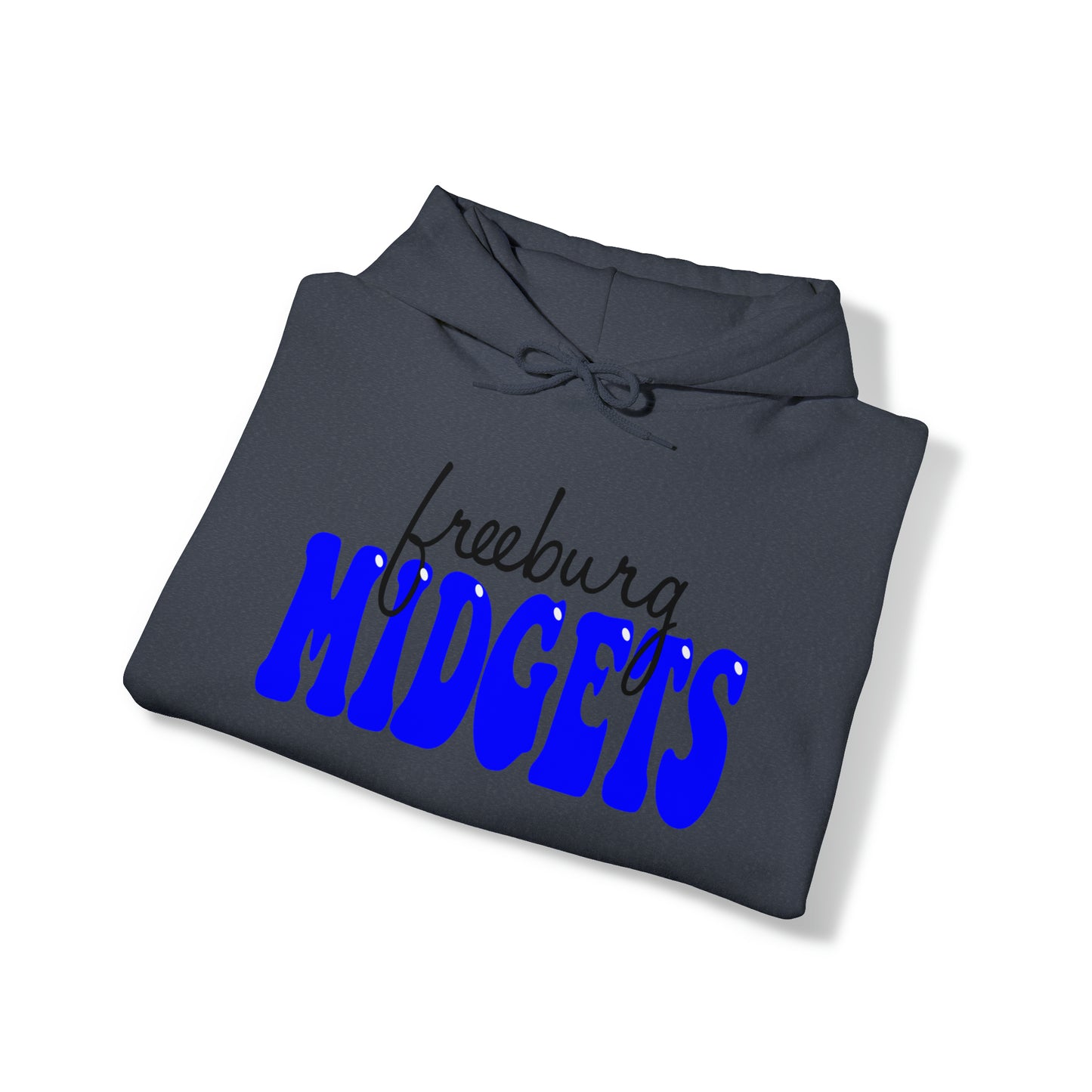 Freeburg Midgets Cursive Bubble Logo Hooded Sweatshirt