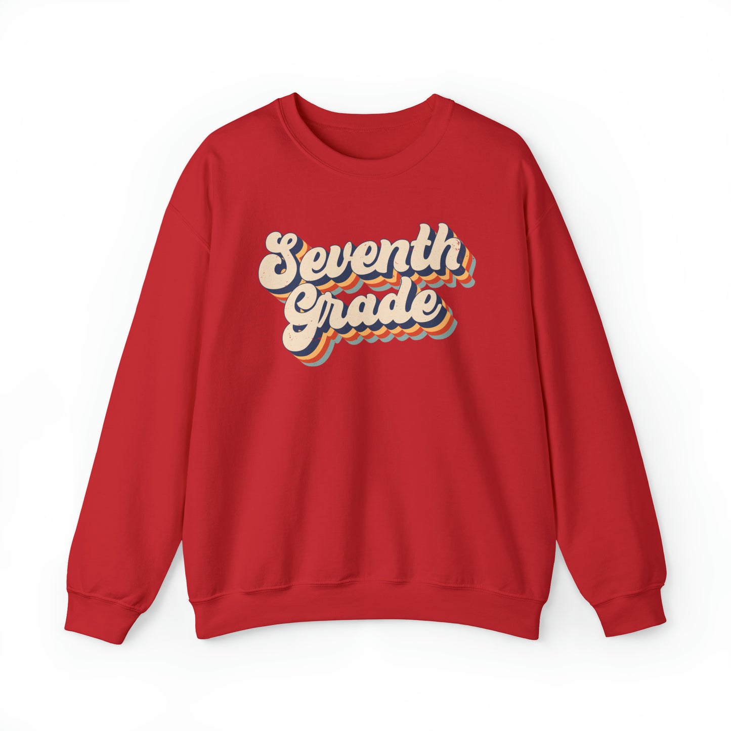 Retro Seventh Grade Unisex Heavy Blend™ Crewneck Sweatshirt