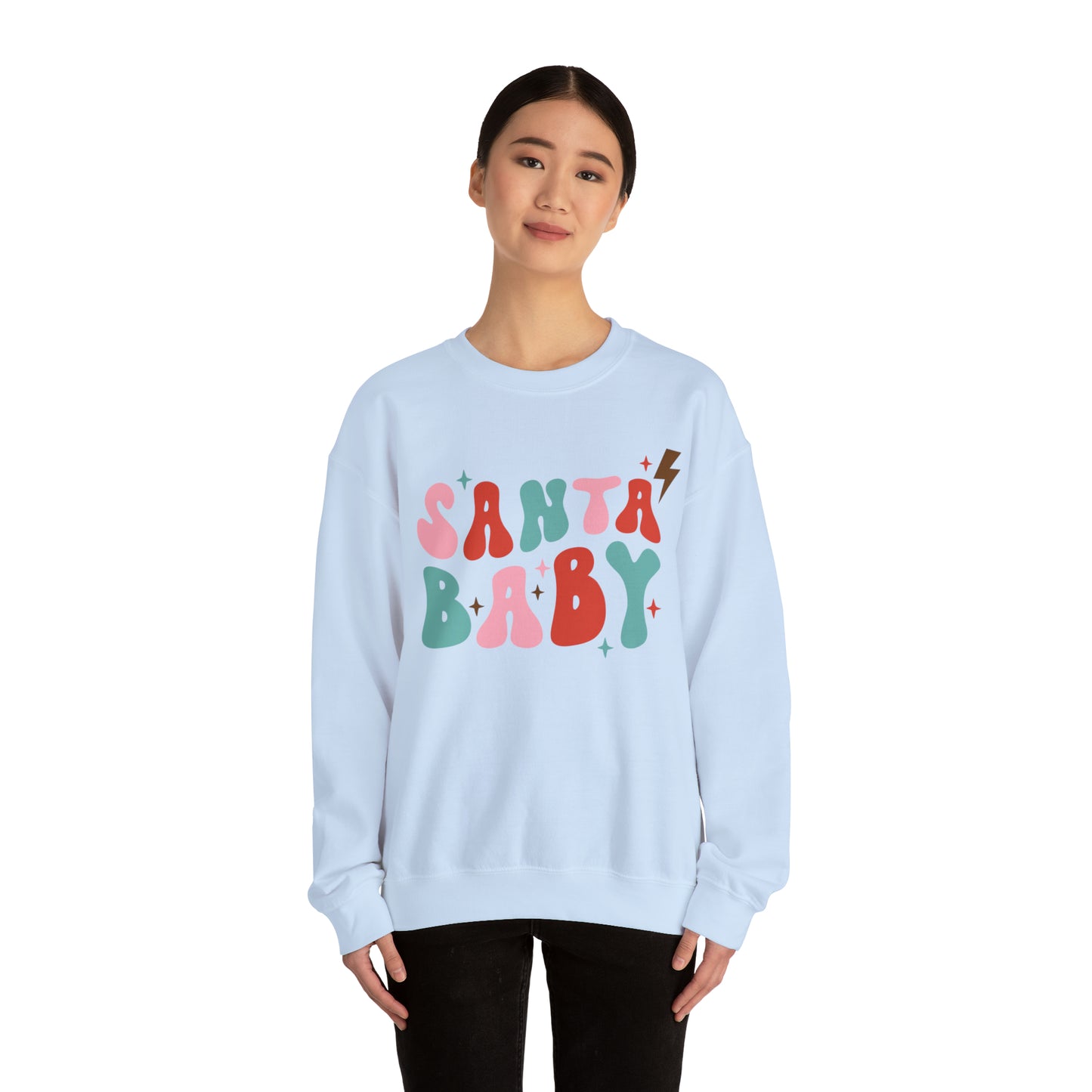Santa Baby Heavyweight Crewneck Sweatshirt
