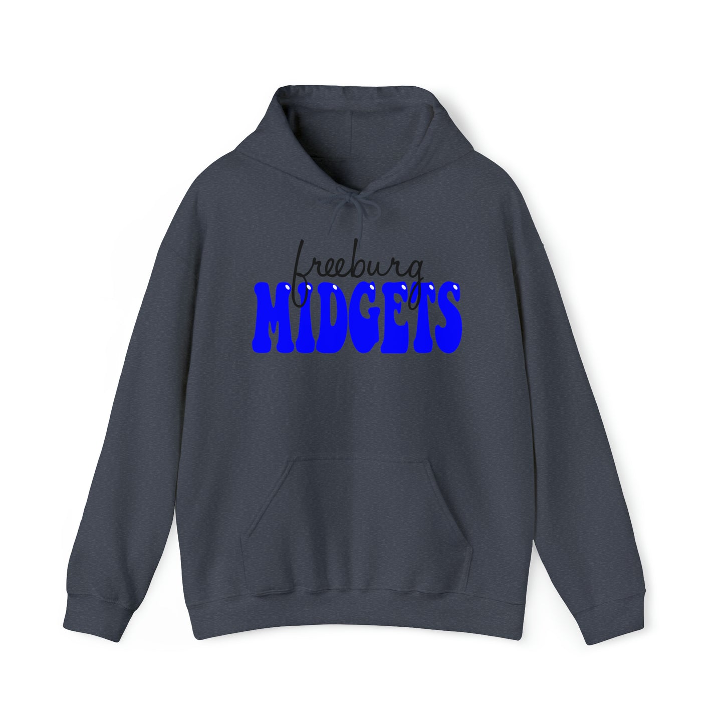 Freeburg Midgets Cursive Bubble Logo Hooded Sweatshirt
