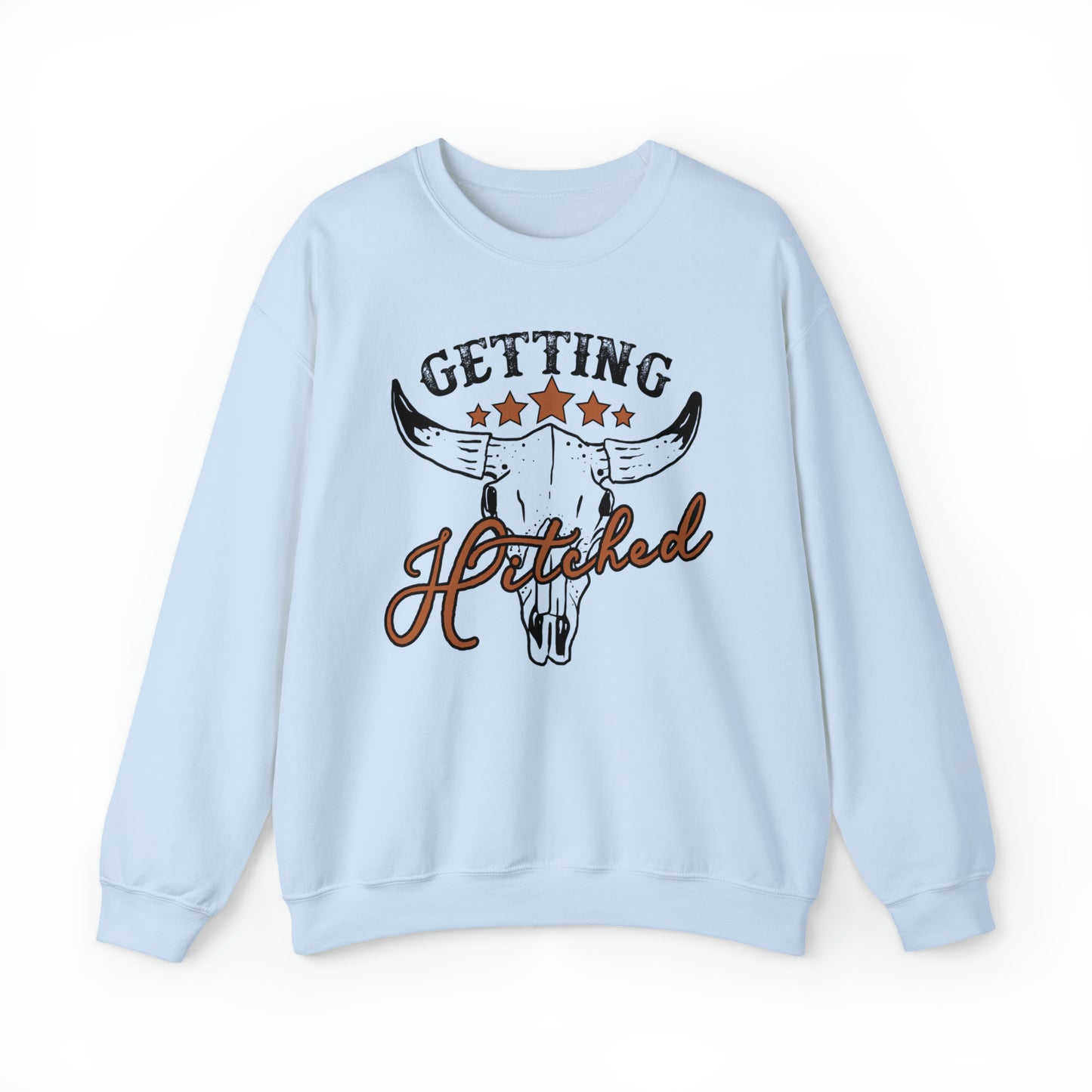 Vintage Getting Hitched Bride Unisex Heavy Blend™ Crewneck Sweatshirt