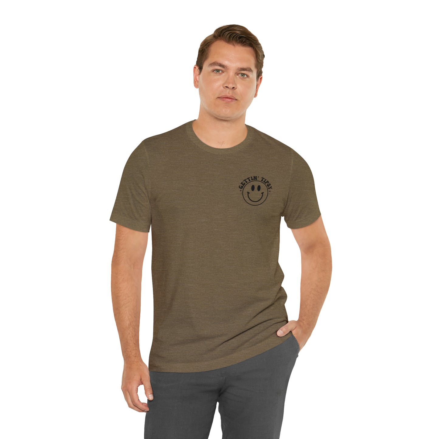 "Errbody in the Lake Gettin' Tipsy" (Front and Back Design) Unisex Jersey Short Sleeve Tee