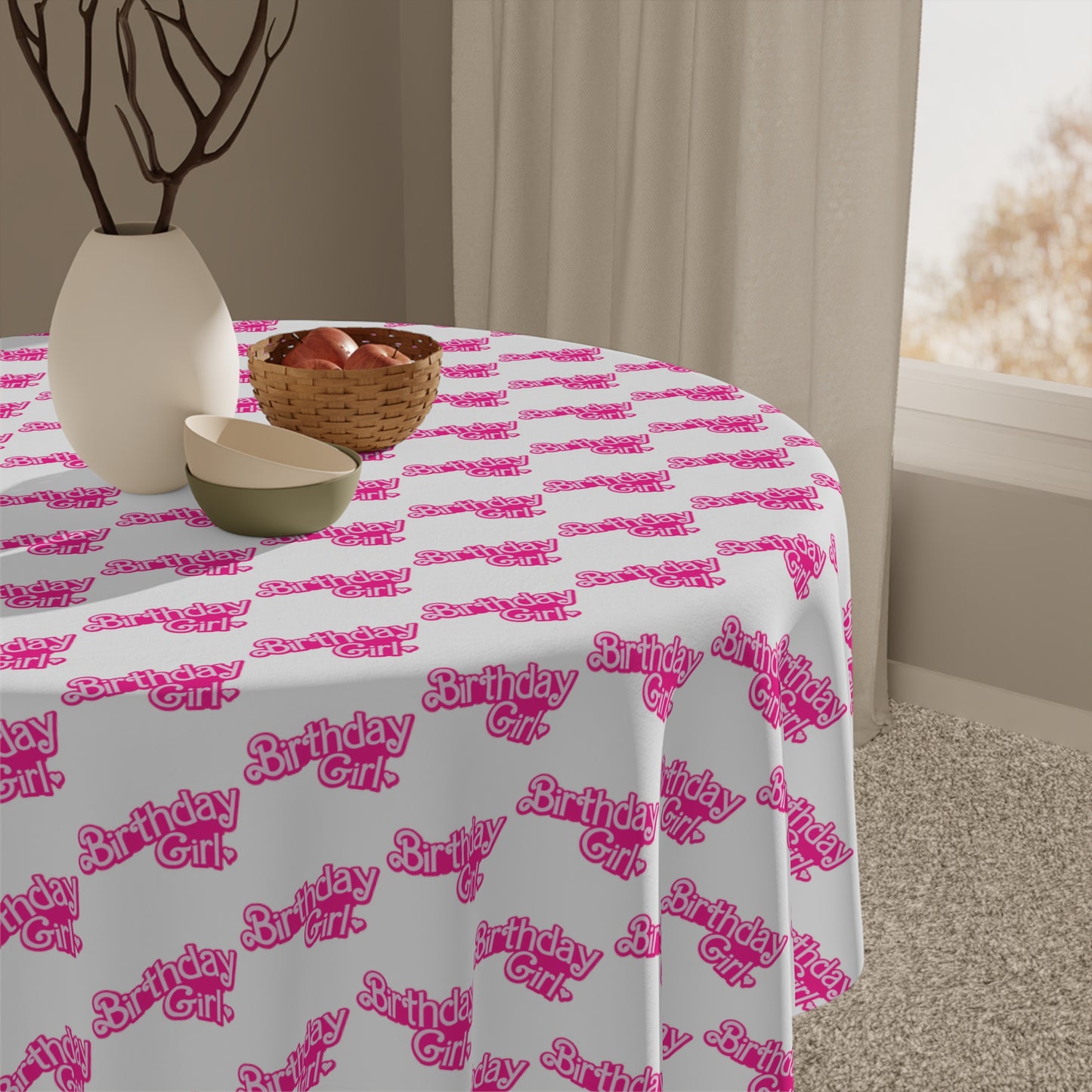 Barbie Birthday Girl Party Tablecloth