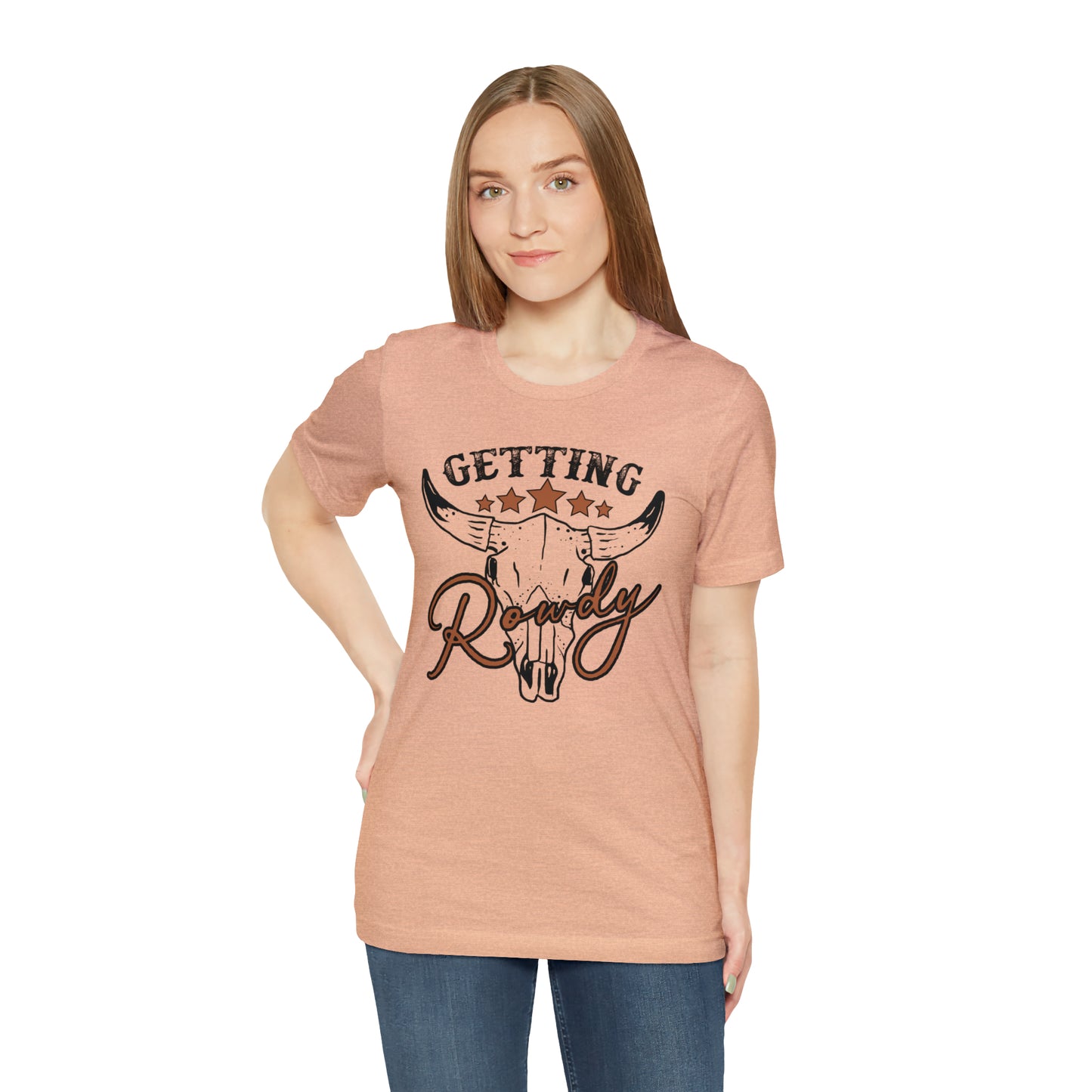 Vintage Getting Rowdy Party/ Bridesmaid/ Groomsman T-Shirt - Black Ink