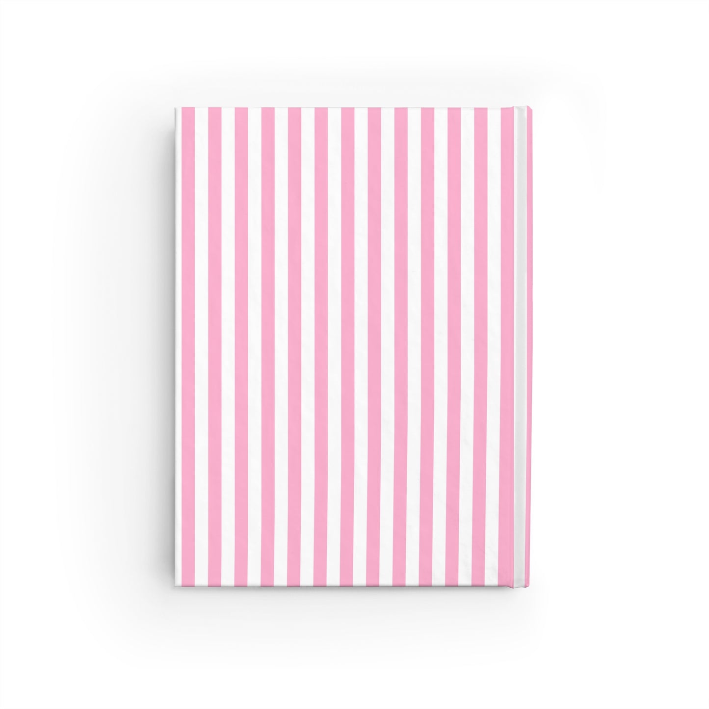 Making Spirits Bright Pink Striped Journal - Blank