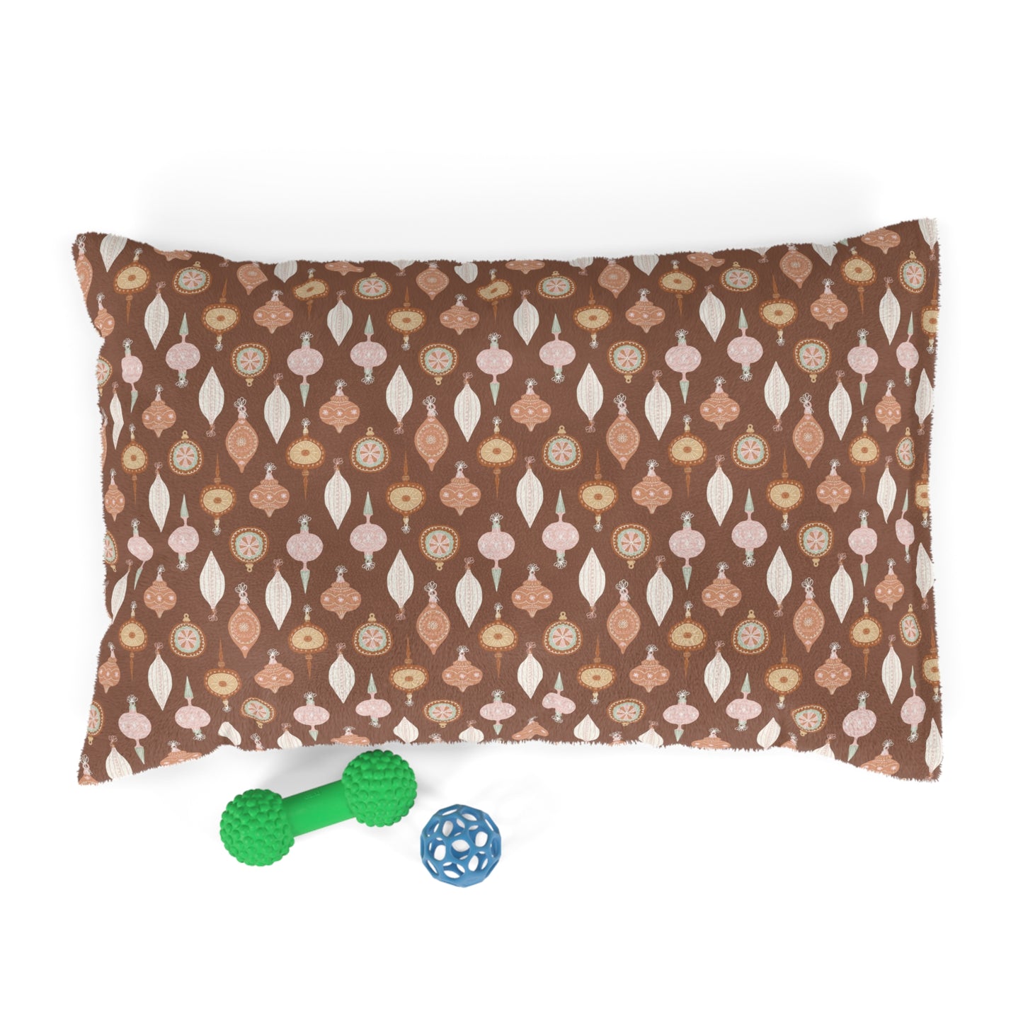 Brown Bougie Christmas Ornament Pet Bed