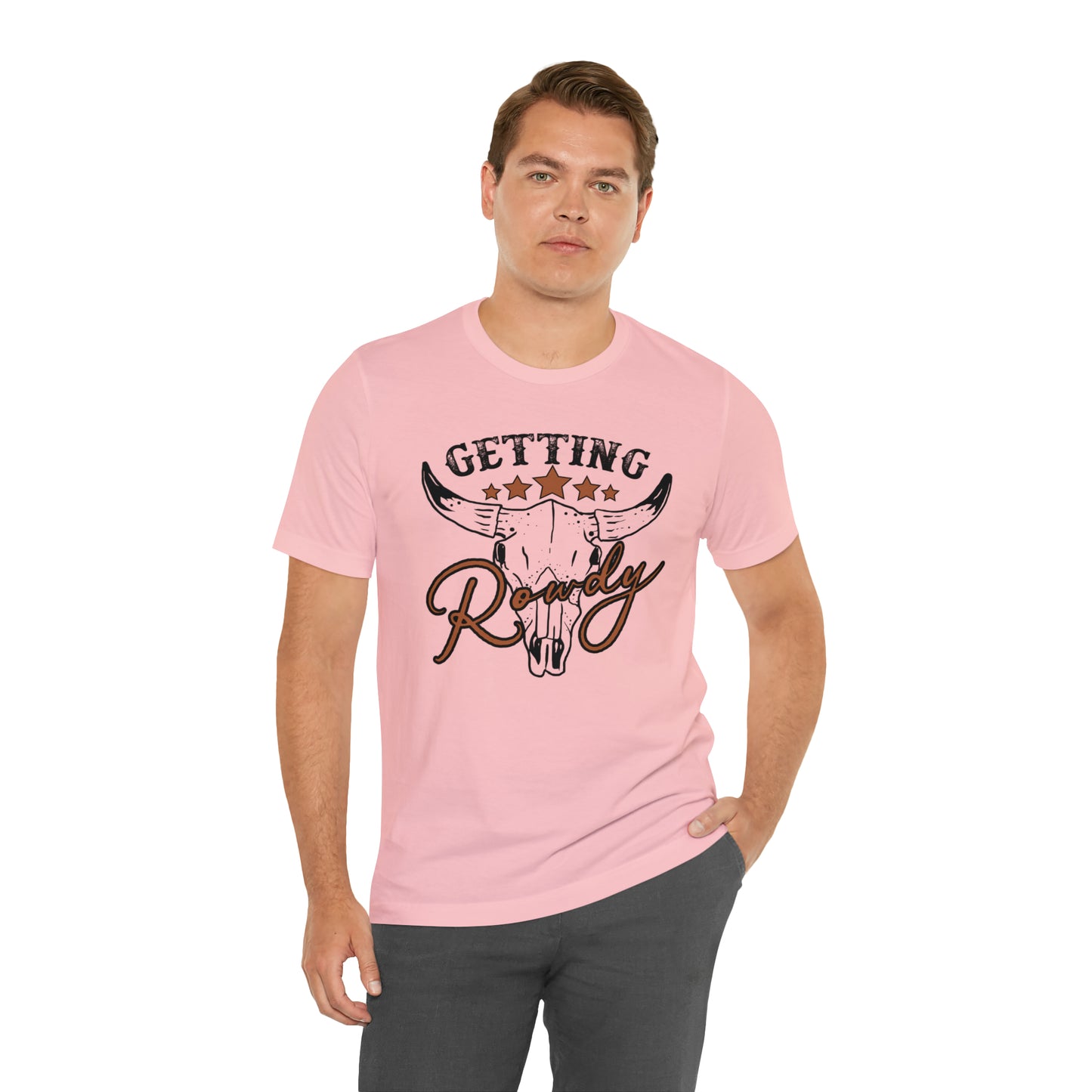 Vintage Getting Rowdy Party/ Bridesmaid/ Groomsman T-Shirt - Black Ink
