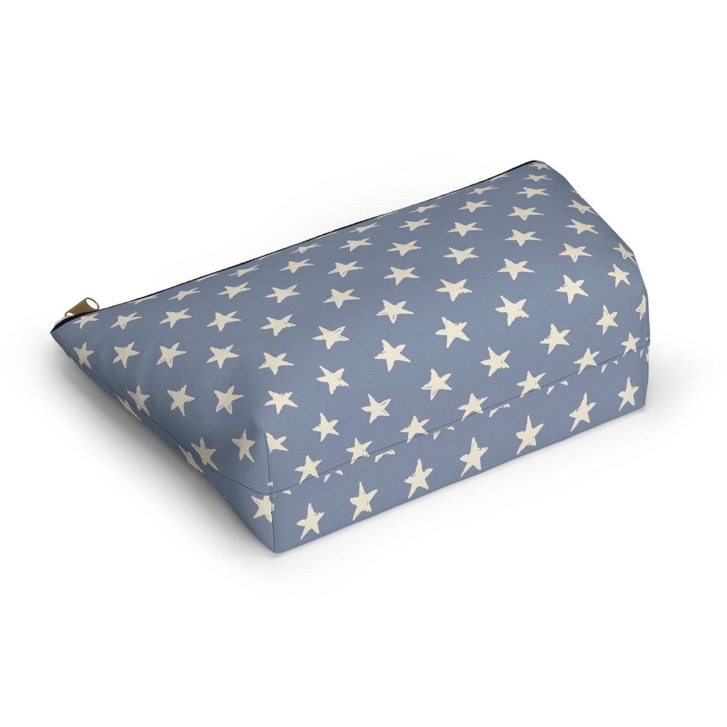 USA America 4th of July Distressed Stars Design Accessory Pouch w T-bottom