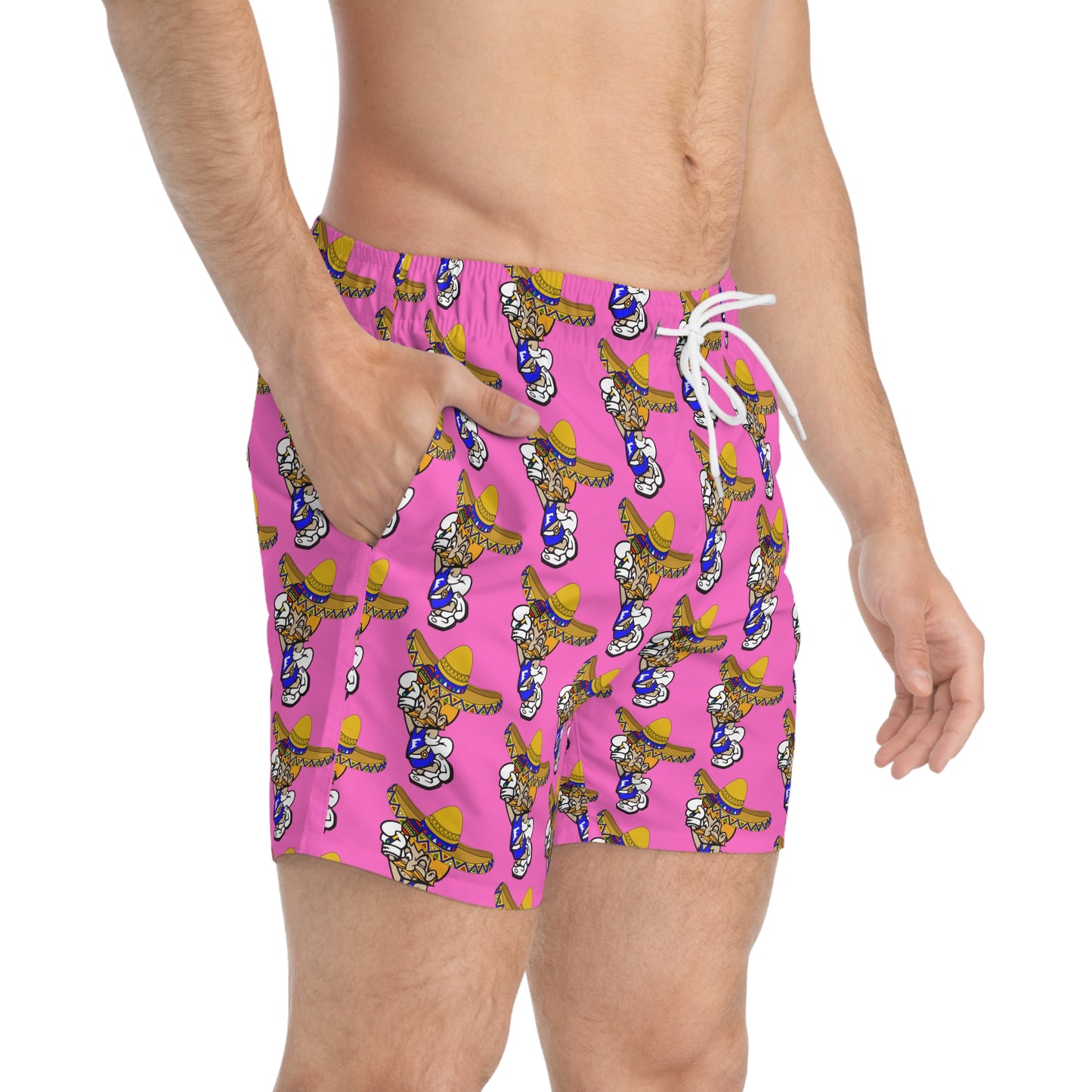 Sombrero Midget Swim Trunks - Pink