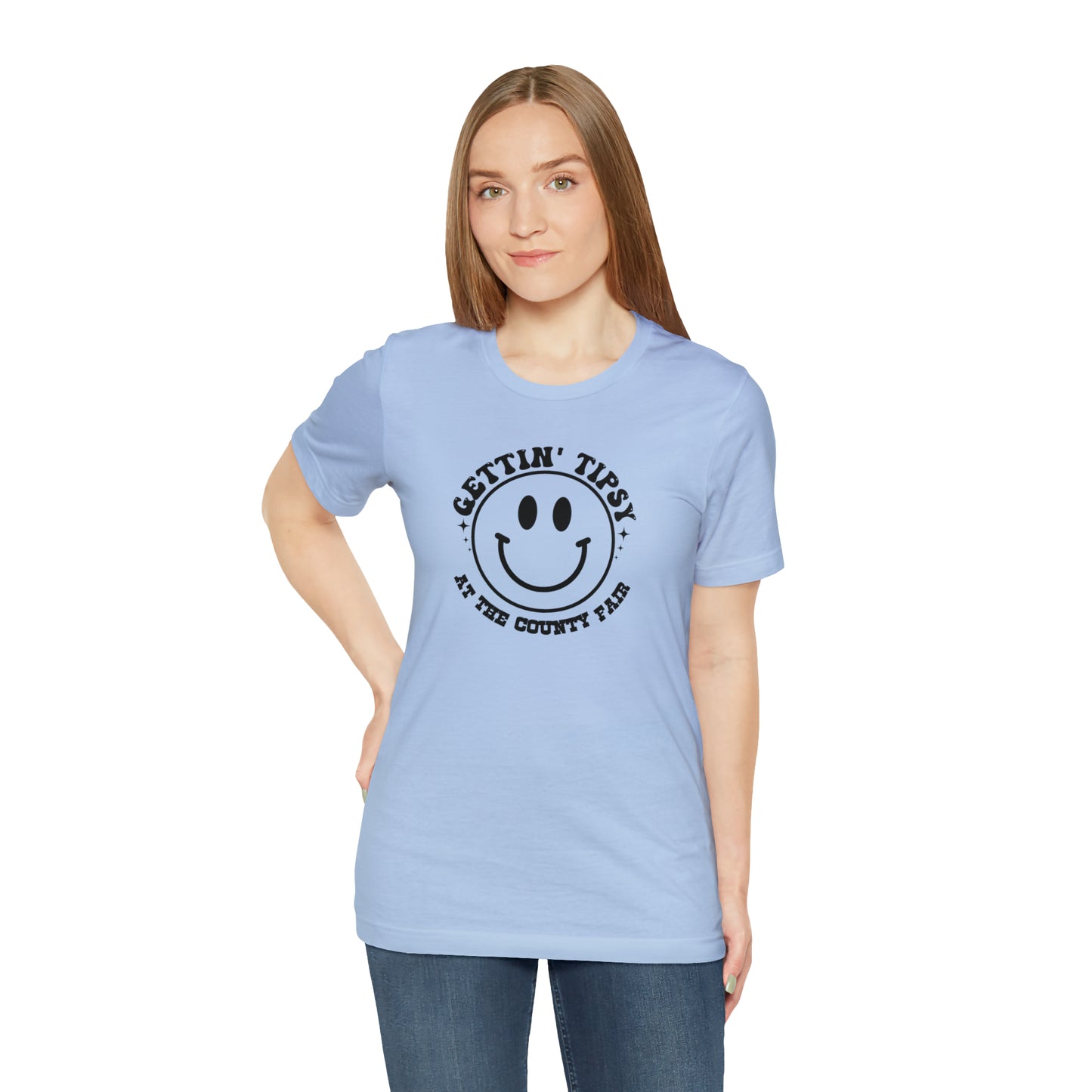 "Gettin' Tipsy at the County Fair" Unisex Jersey Short Sleeve Tee