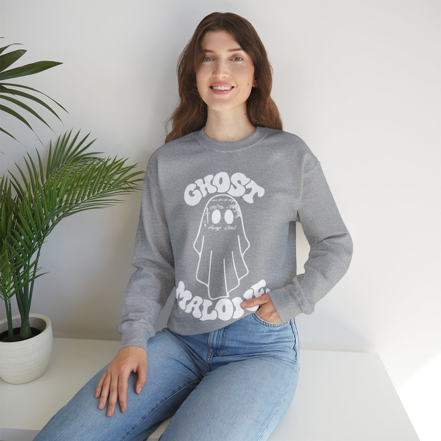 Ghost Malone Halloween Heavy Blend™ Crewneck Sweatshirt
