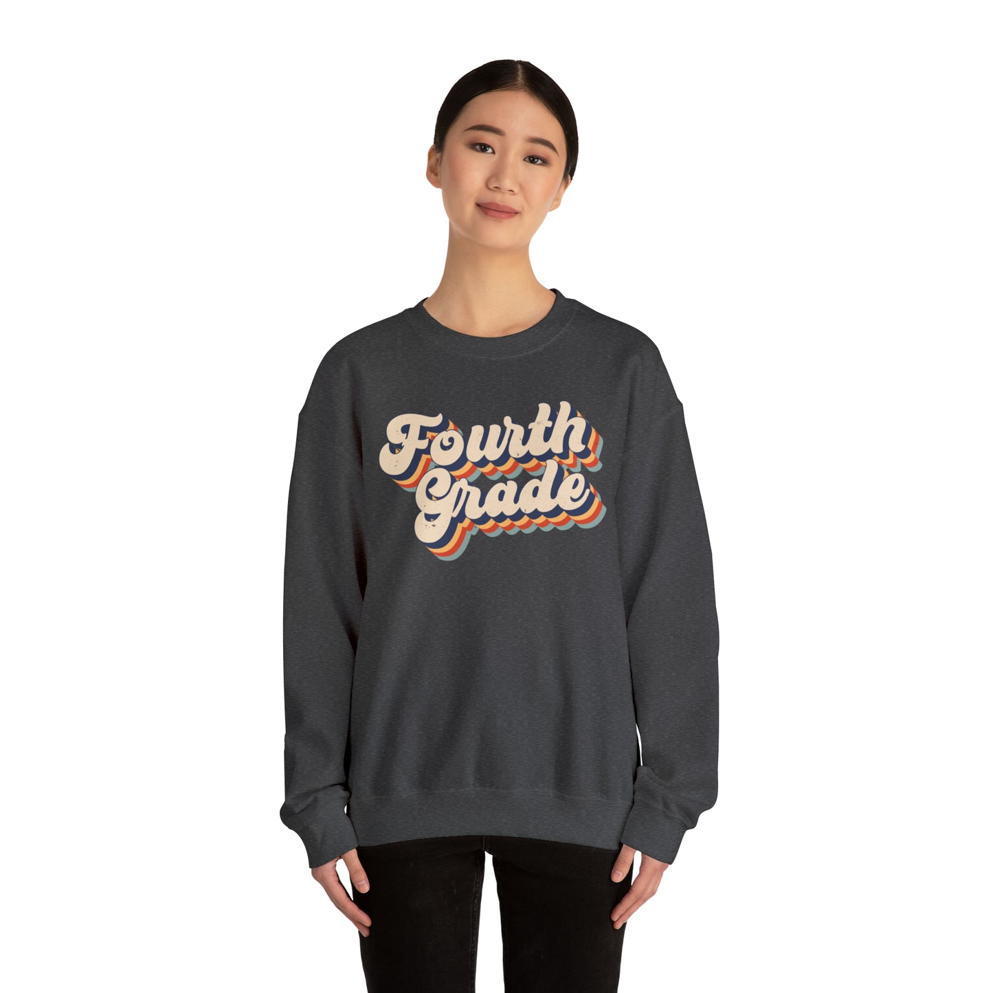 Retro Fourth Grade Unisex Heavy Blend™ Crewneck Sweatshirt