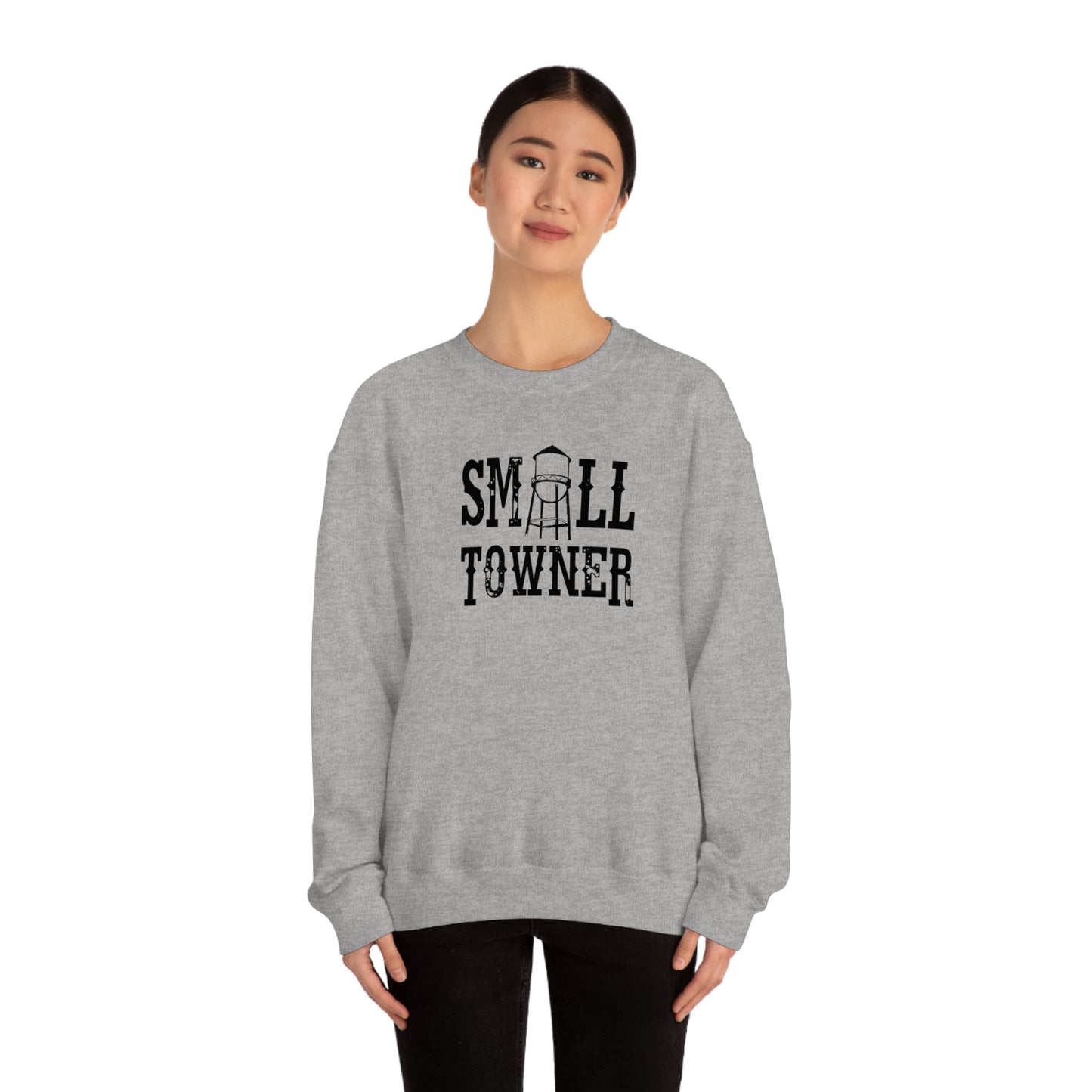 "Small Towner" - Unisex Heavy Blend™ Crewneck Sweatshirt
