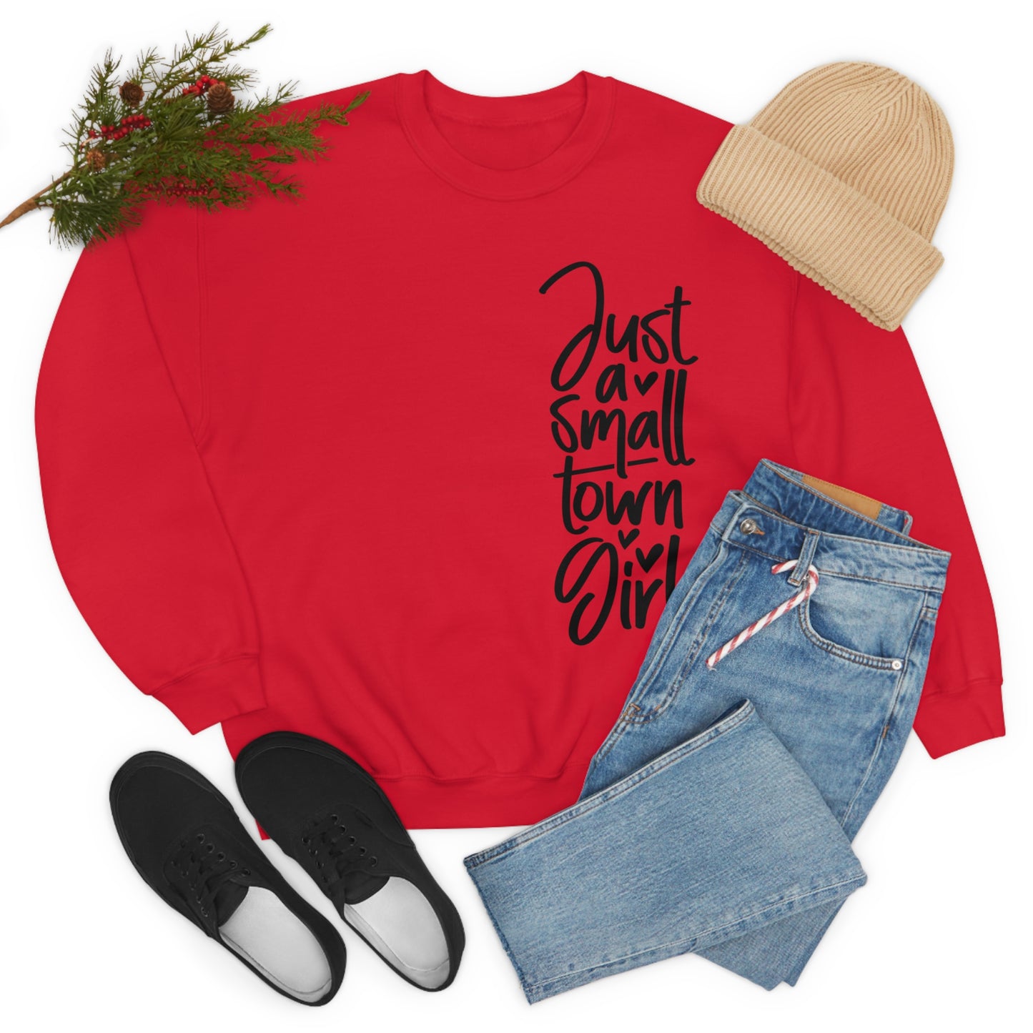 "Just a Small Town Girl" - Unisex Heavy Blend™ Crewneck Sweatshirt