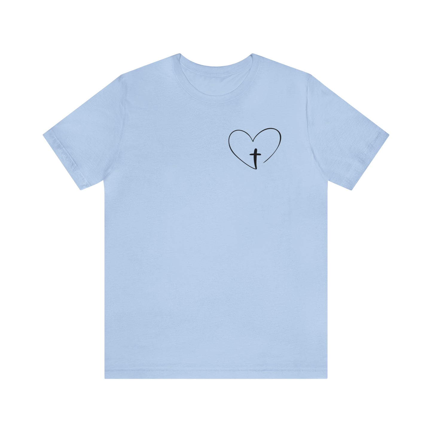 "Jesus Scripture" (Front and Back Design) Unisex Jersey Short Sleeve Tee