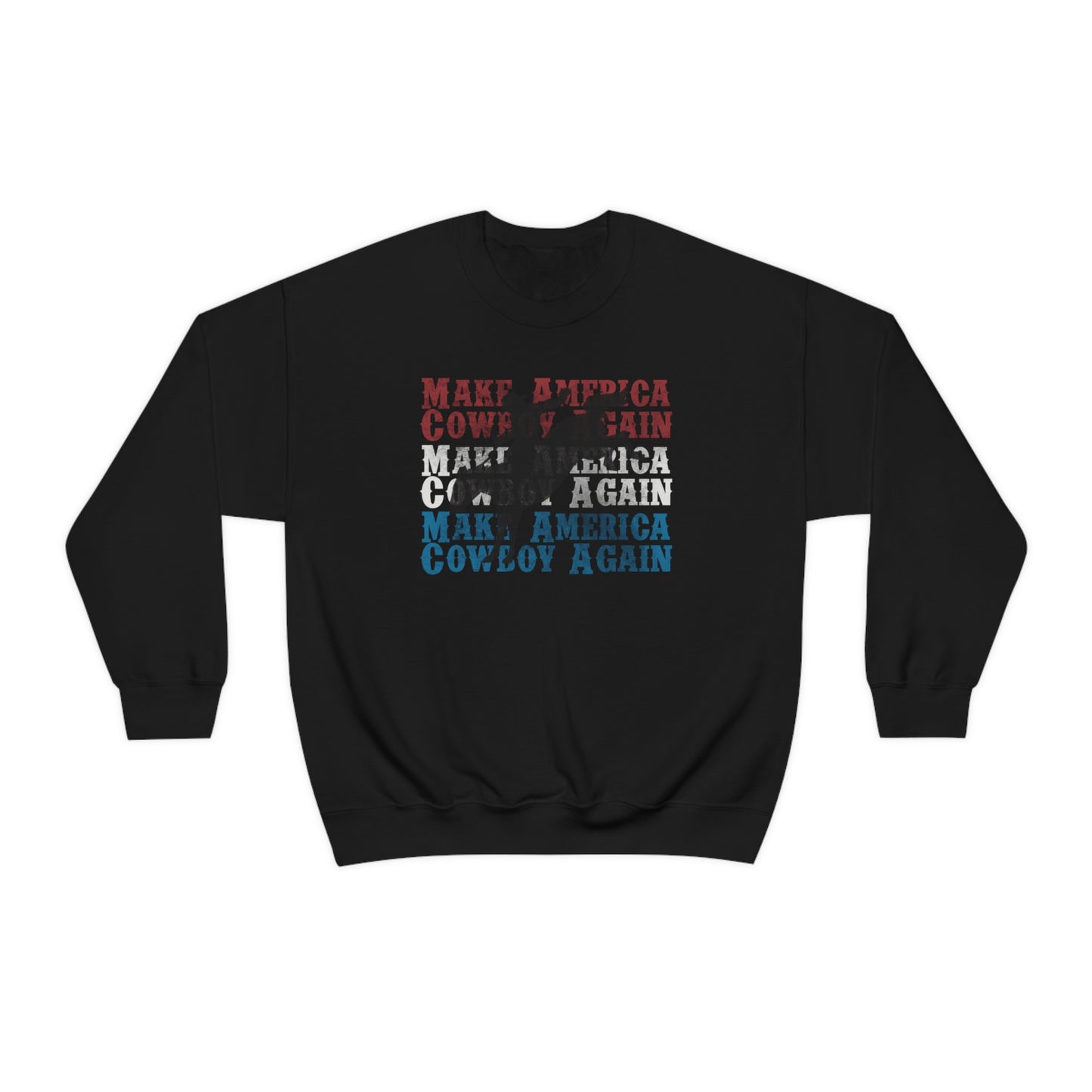 "Make America Cowboy Again" - Unisex Heavy Blend™ Crewneck Sweatshirt
