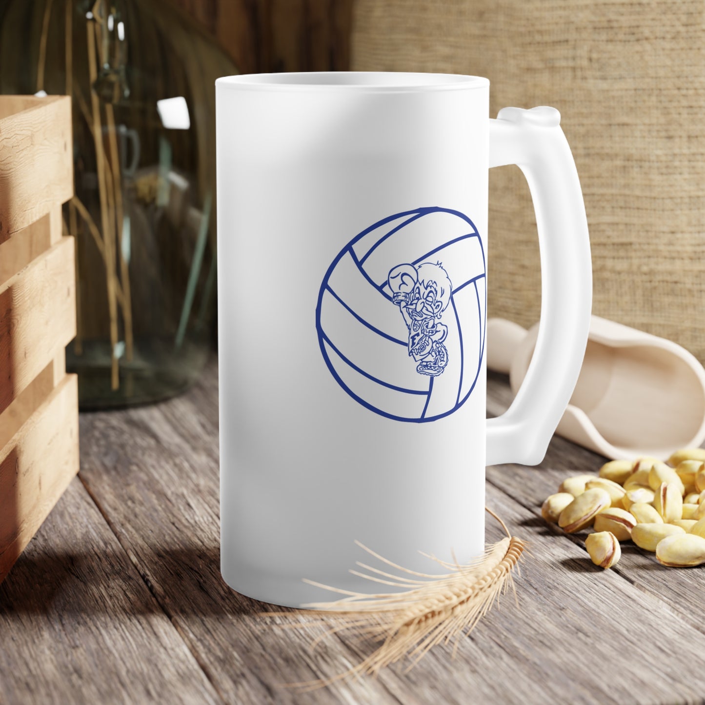 FCHS Freeburg Midgets Volleyball Frosted Glass Beer Mug