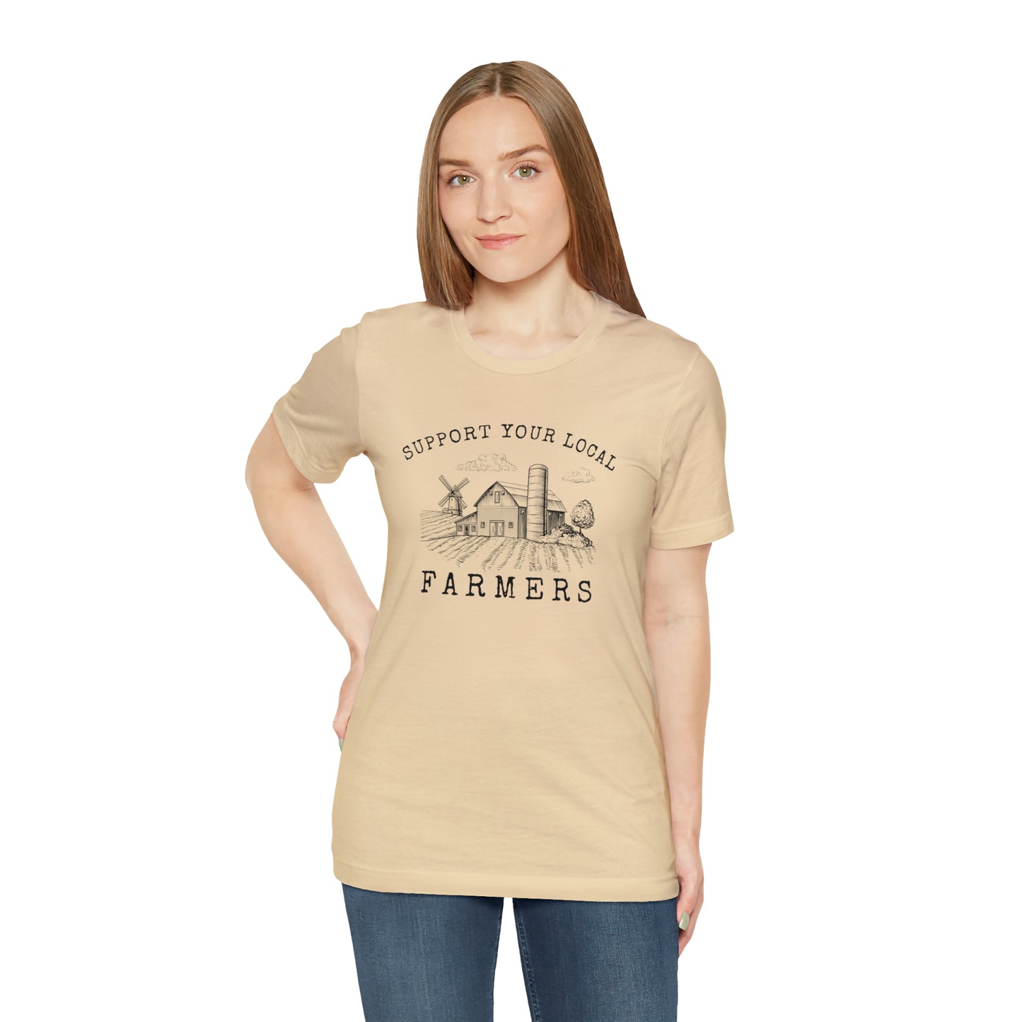 "Support Your Local Farmers Wide Scene" Unisex Jersey Short Sleeve Tee
