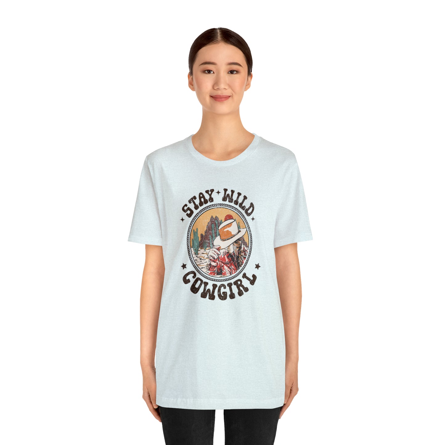"Stay Wild Cowgirl" Unisex Jersey Short Sleeve Tee