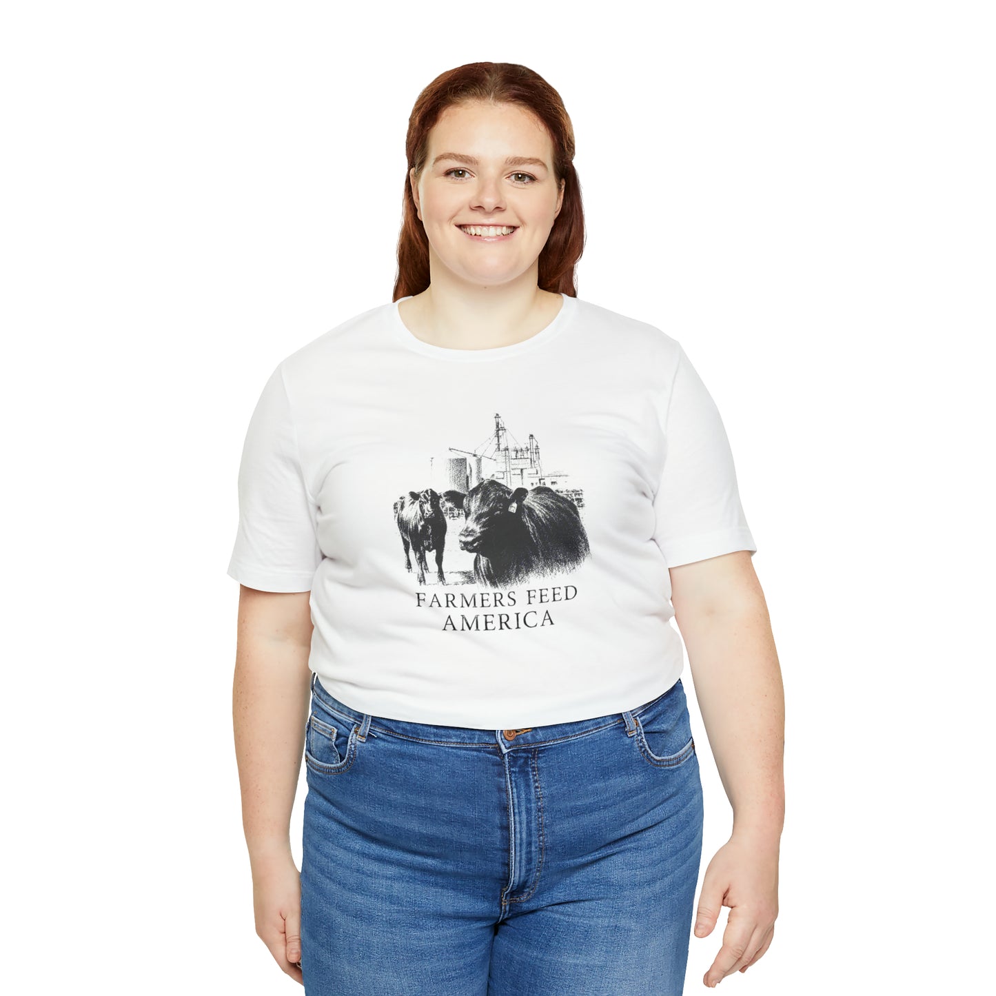 "Farmers Feed America" Unisex Jersey Short Sleeve Tee