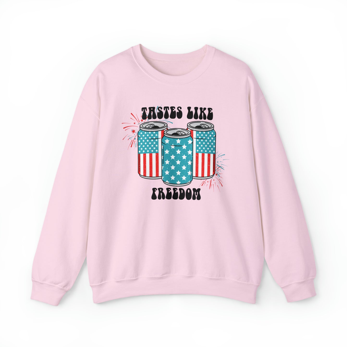 USA America Tastes Like Freedom Party Can Heavy Blend™ Crewneck Sweatshirt