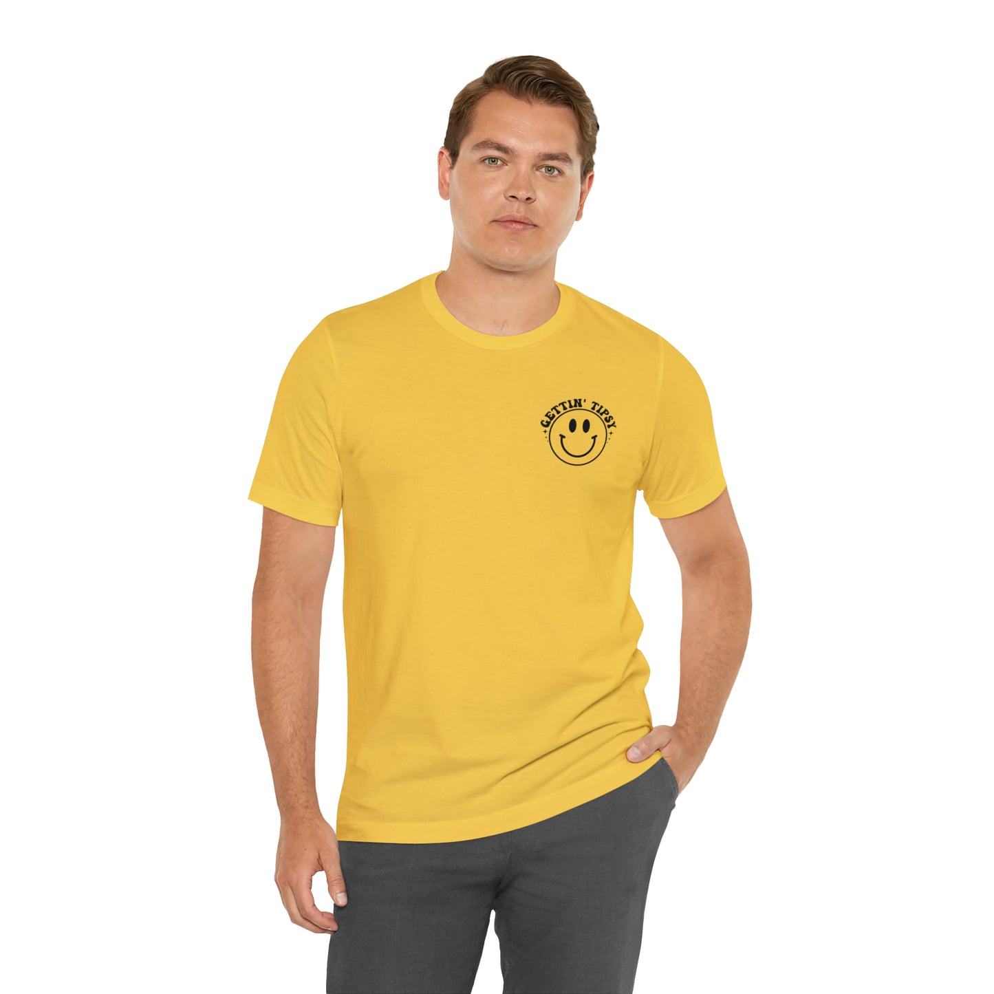 "Errbody in the Lake Gettin' Tipsy" (Front and Back Design) Unisex Jersey Short Sleeve Tee