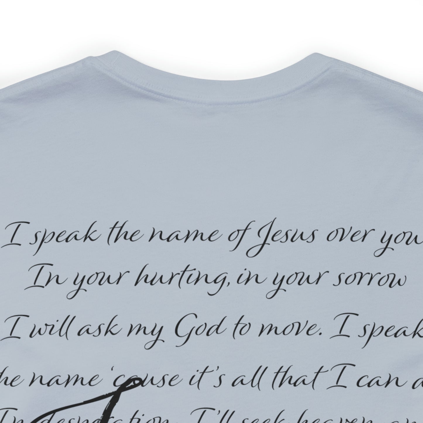 "Jesus Scripture" (Front and Back Design) Unisex Jersey Short Sleeve Tee