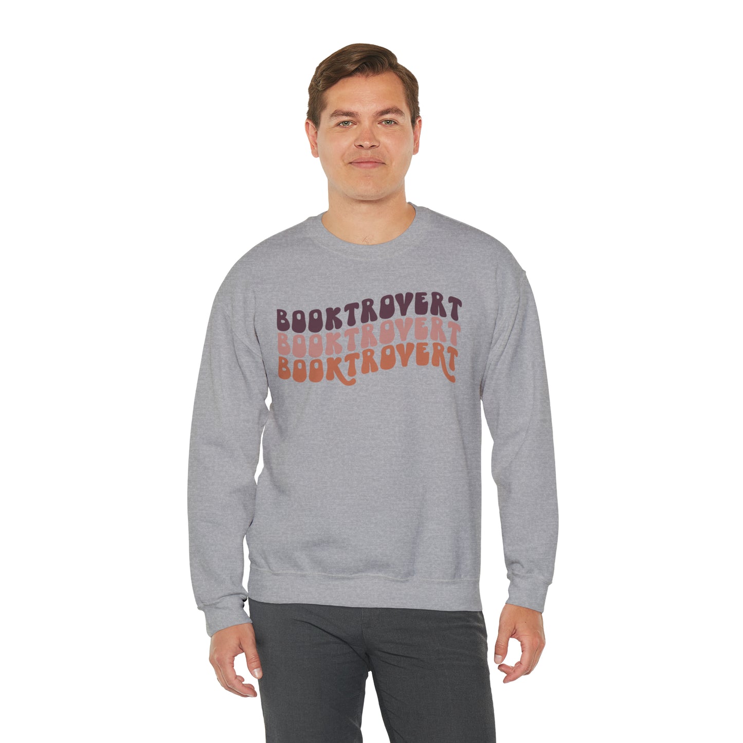 Warm Booktrovert Unisex Heavy Blend Crewneck Sweatshirt