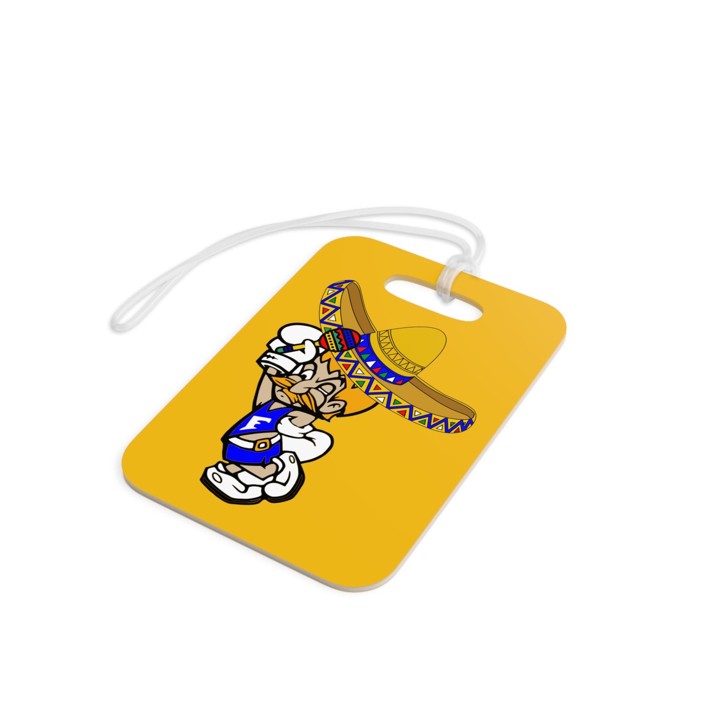 Sombrero Midget Luggage Tags - Yellow