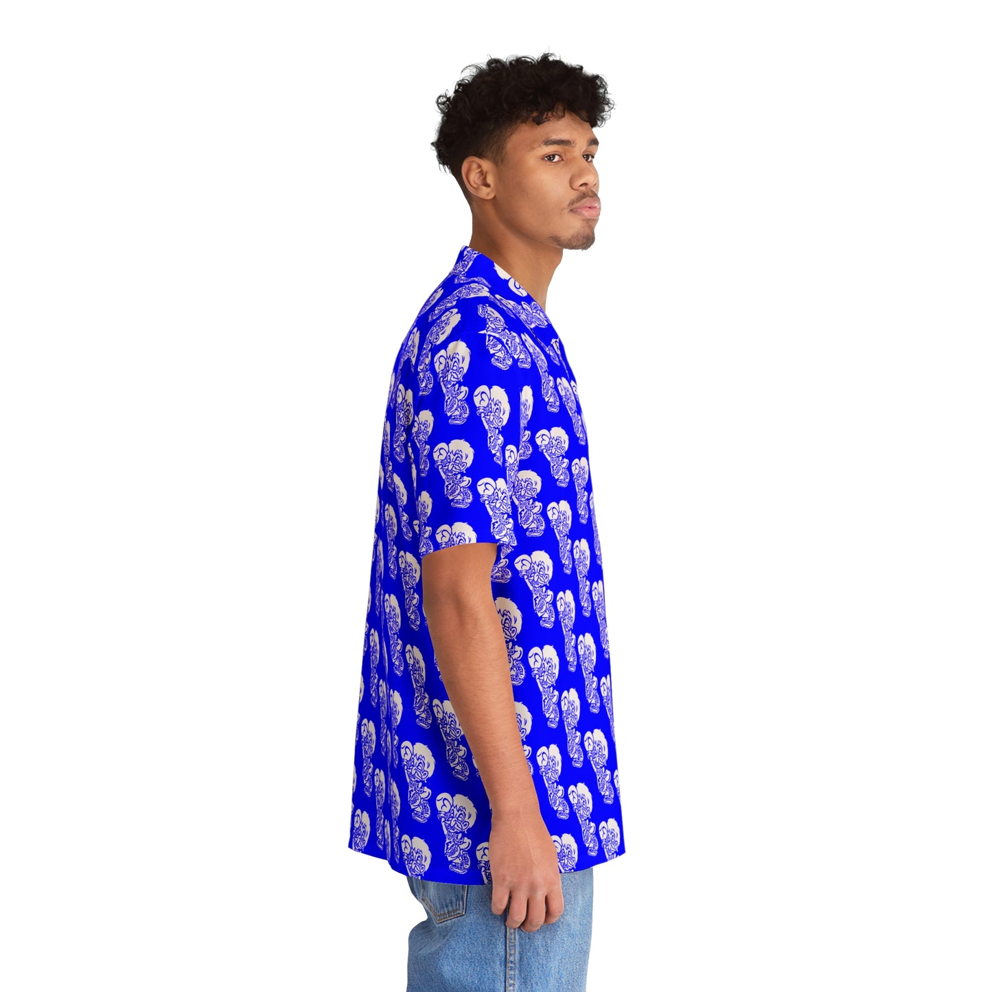 Freeburg Midget Men's Hawaiian Shirt - Blue