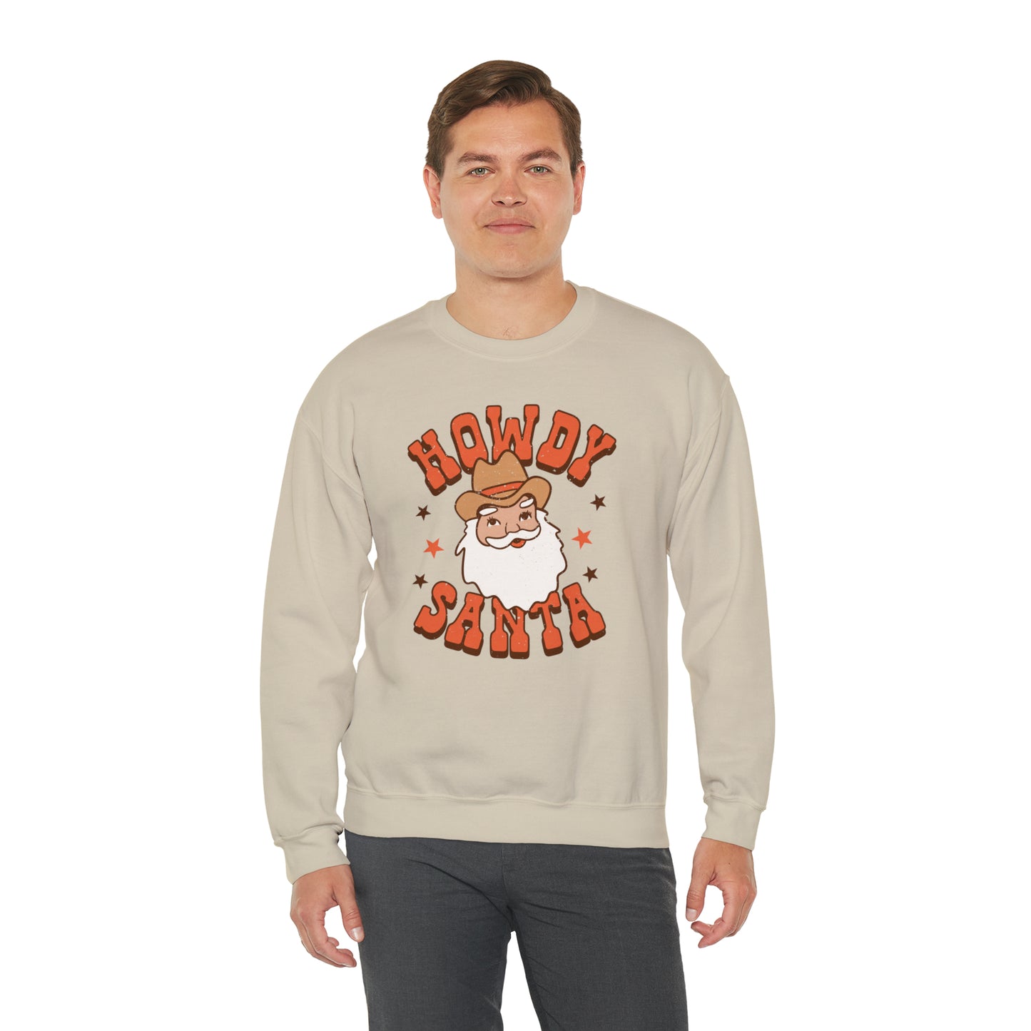 Howdy Santa Heavyweight Crewneck Sweatshirt
