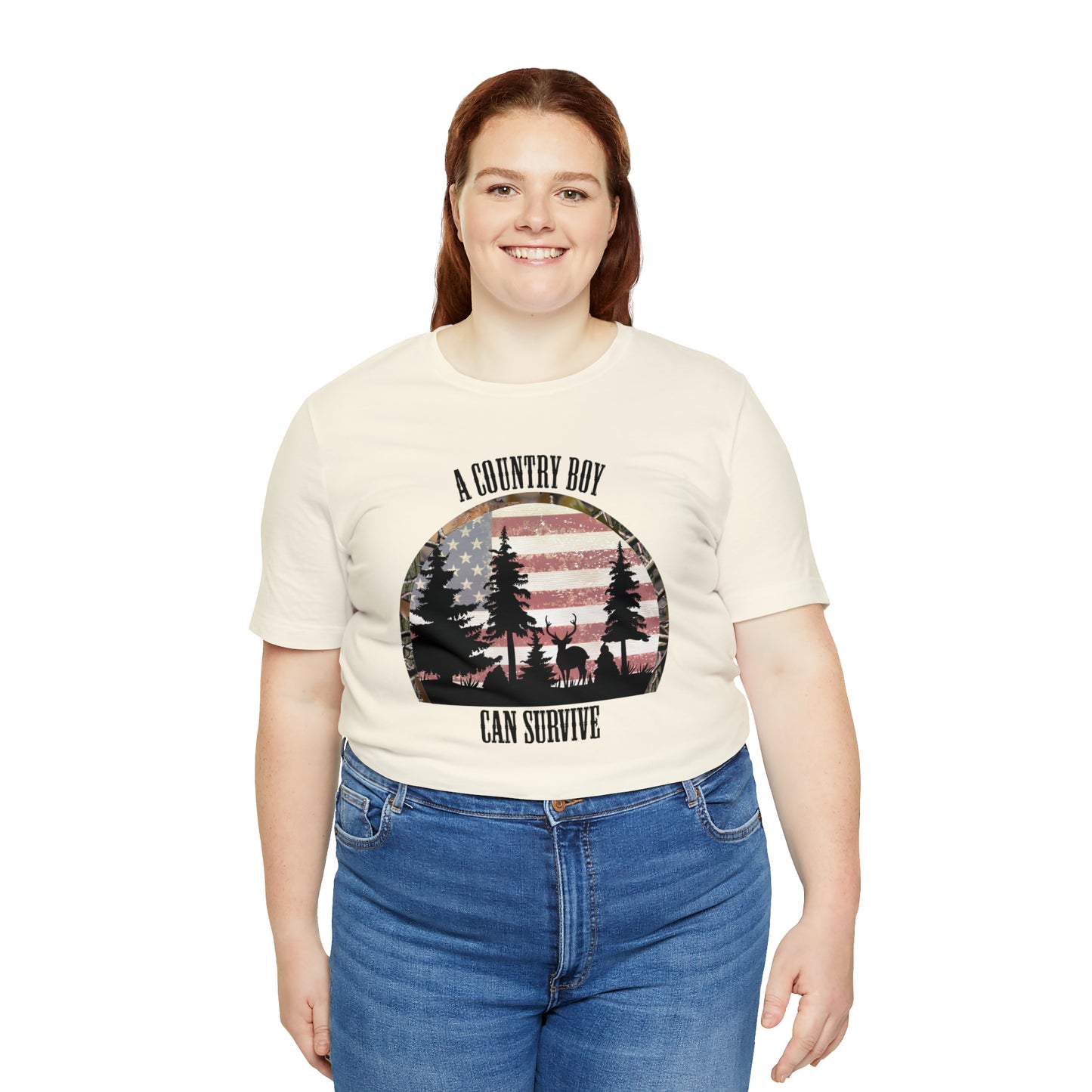 "A Country Boy Can Survive" Unisex Jersey Short Sleeve Tee