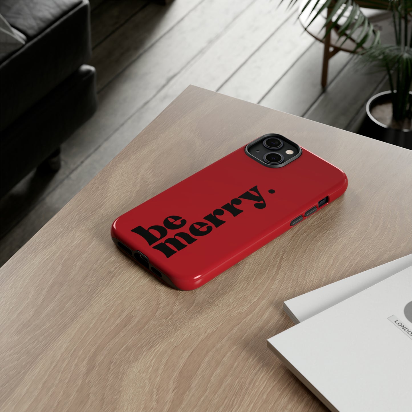 be merry Christmas/ Holiday Apple iPhone Tough Cases