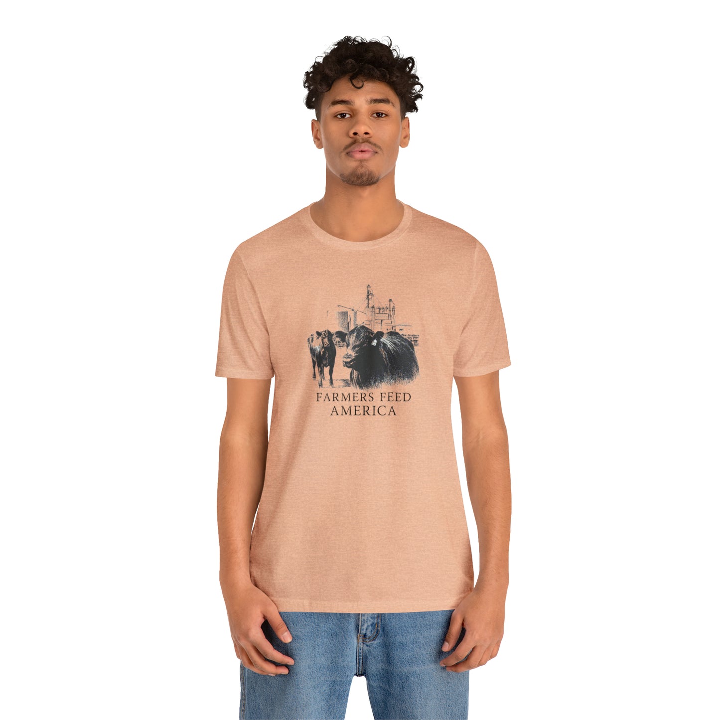 "Farmers Feed America" Unisex Jersey Short Sleeve Tee
