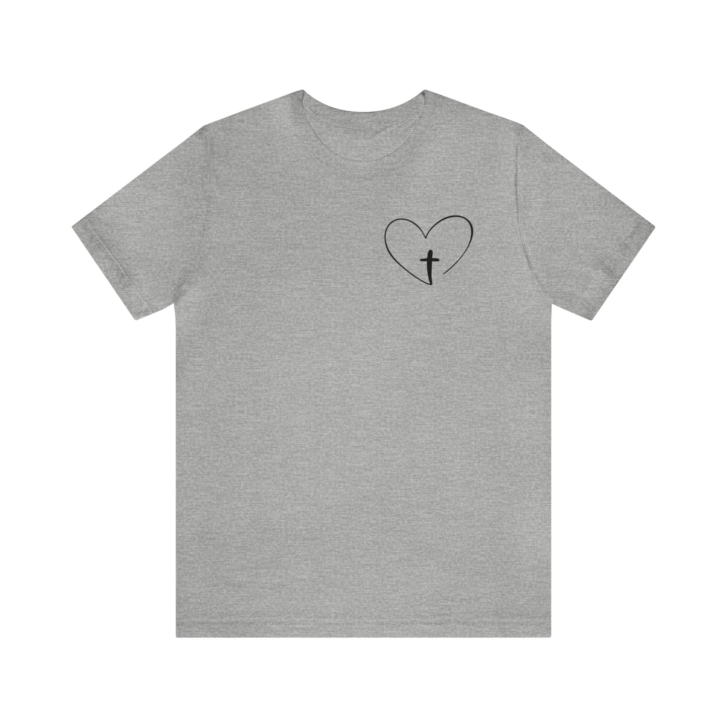 "Jesus Scripture" (Front and Back Design) Unisex Jersey Short Sleeve Tee