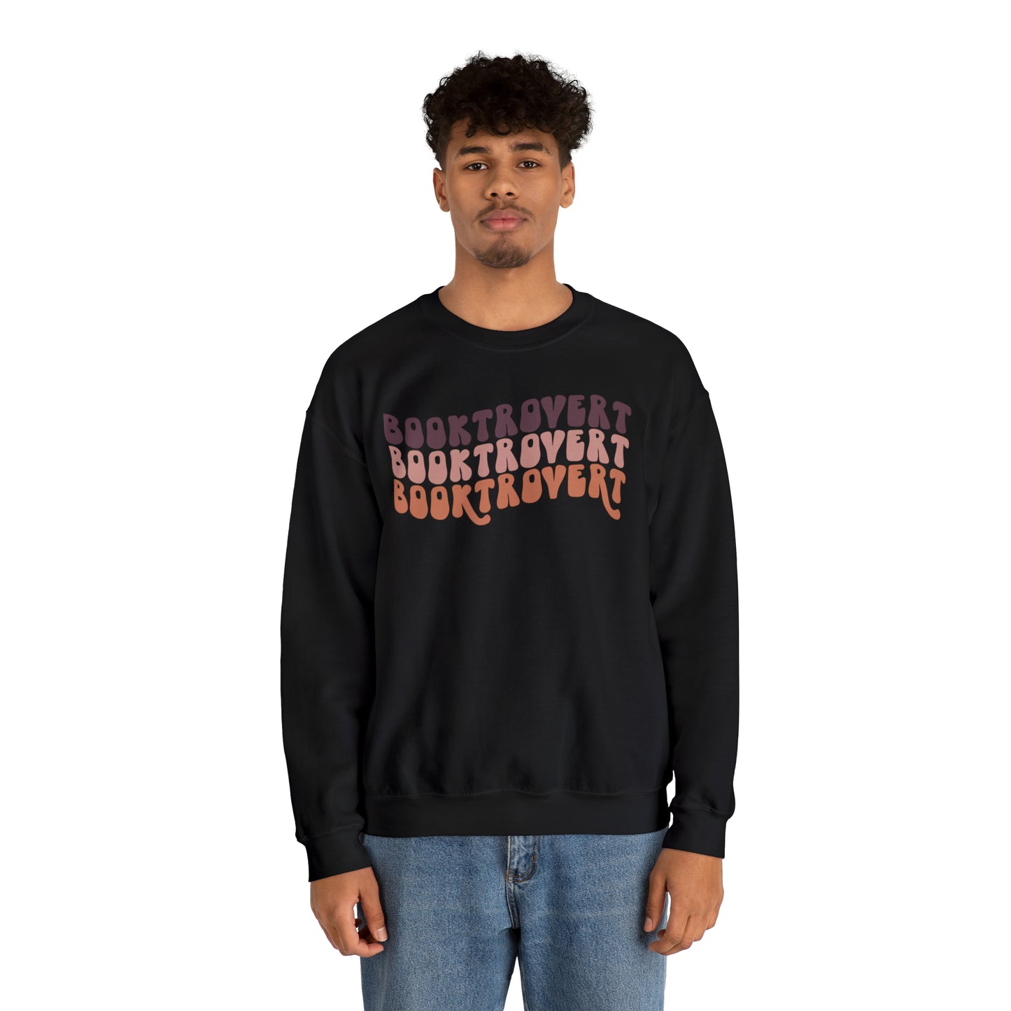 Warm Booktrovert Unisex Heavy Blend Crewneck Sweatshirt