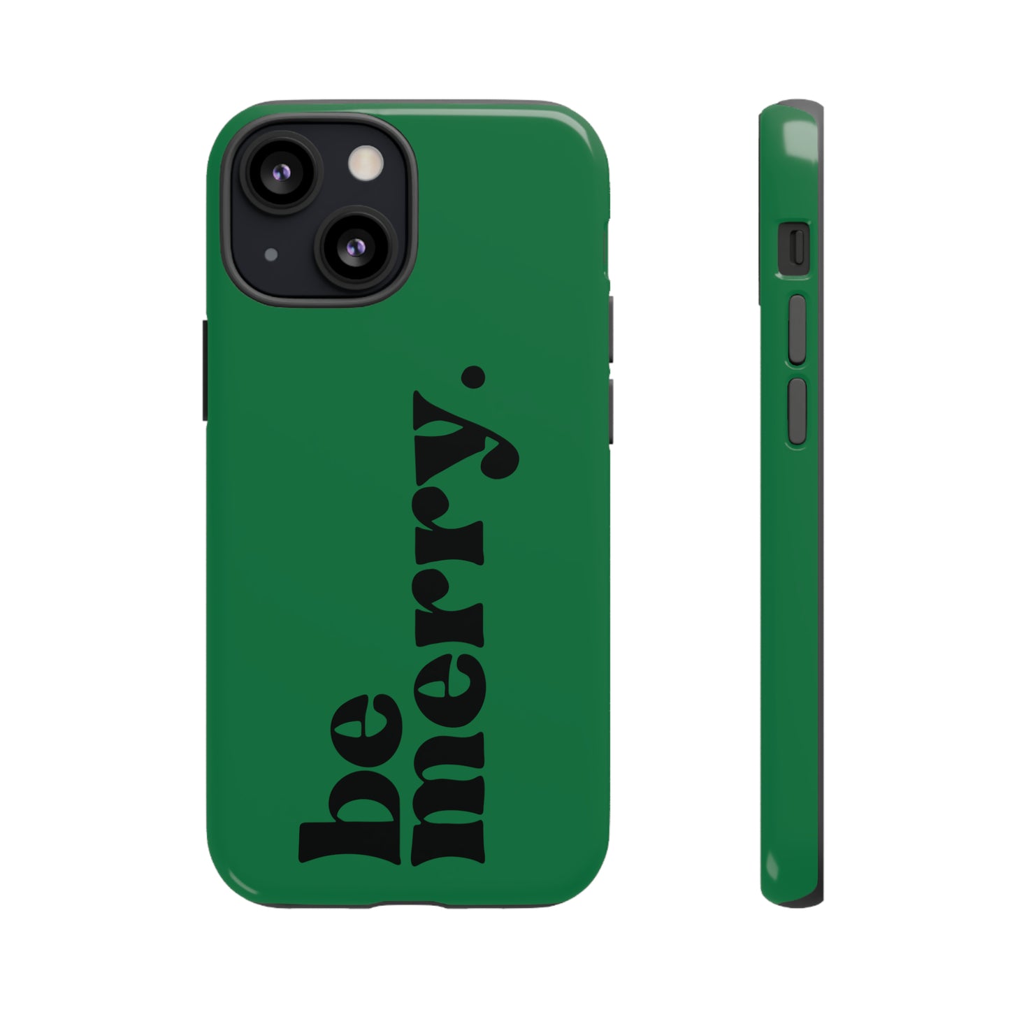 be merry Christmas/ Holiday Apple iPhone Tough Cases