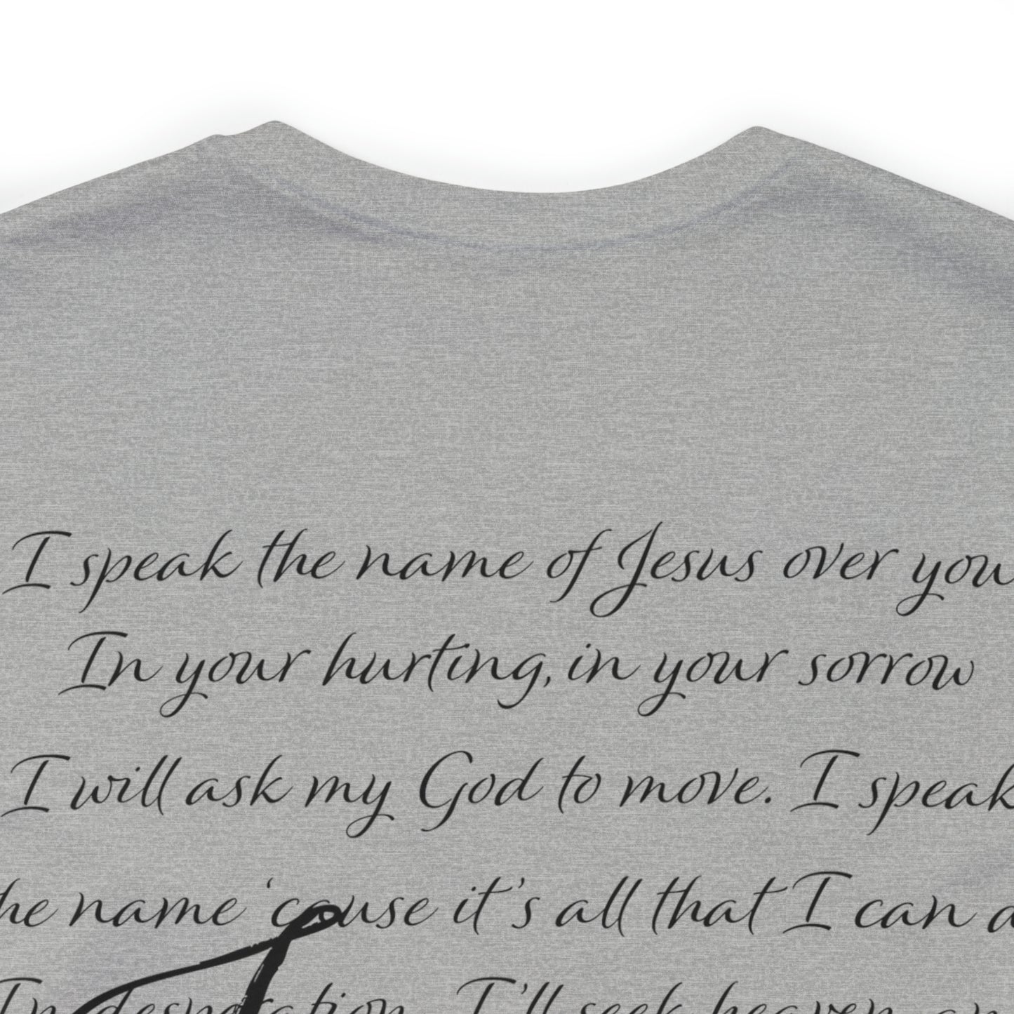 "Jesus Scripture" (Front and Back Design) Unisex Jersey Short Sleeve Tee