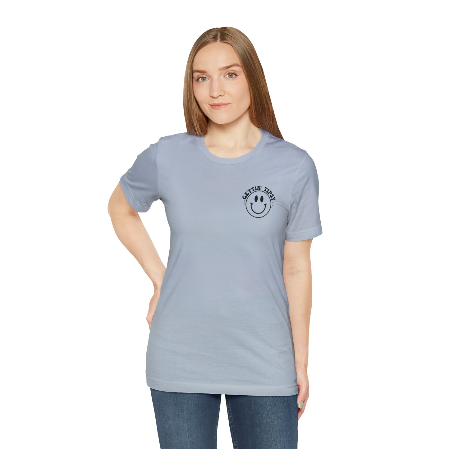 "Errbody in the Lake Gettin' Tipsy" (Front and Back Design) Unisex Jersey Short Sleeve Tee