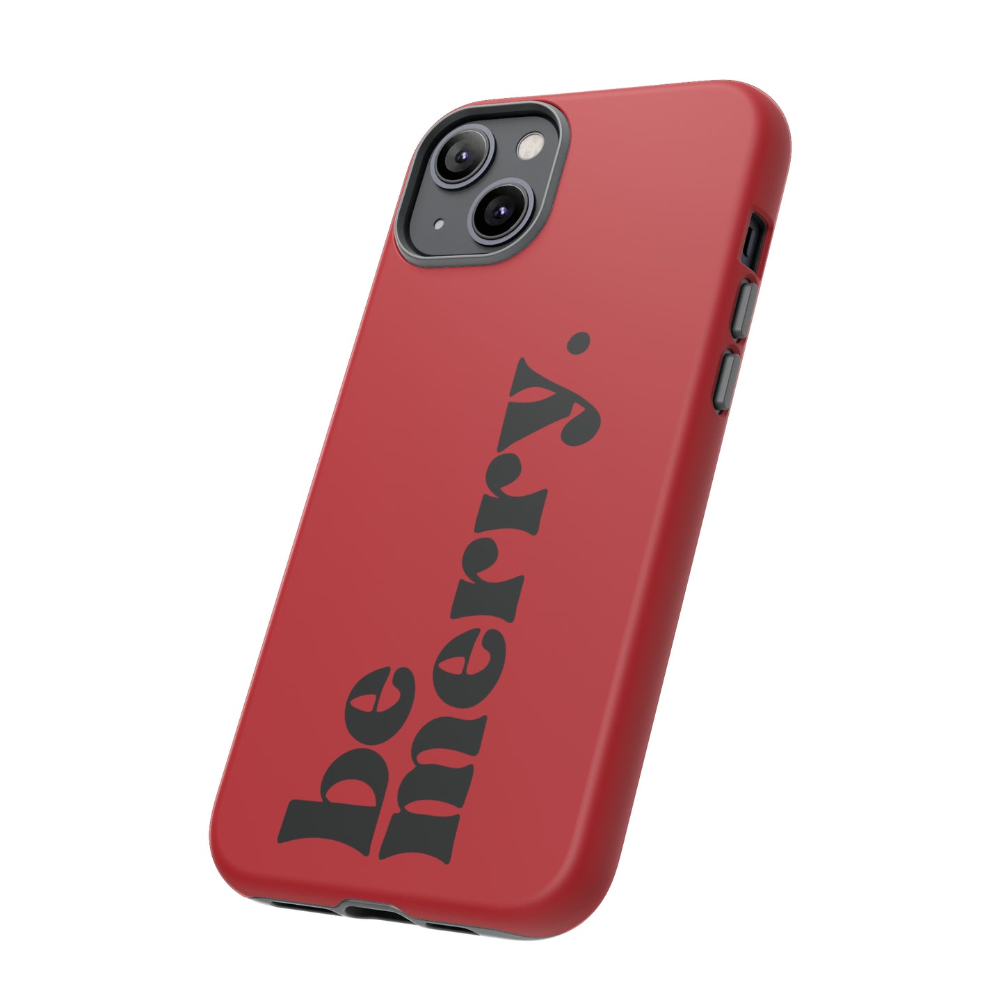be merry Christmas/ Holiday Apple iPhone Tough Cases