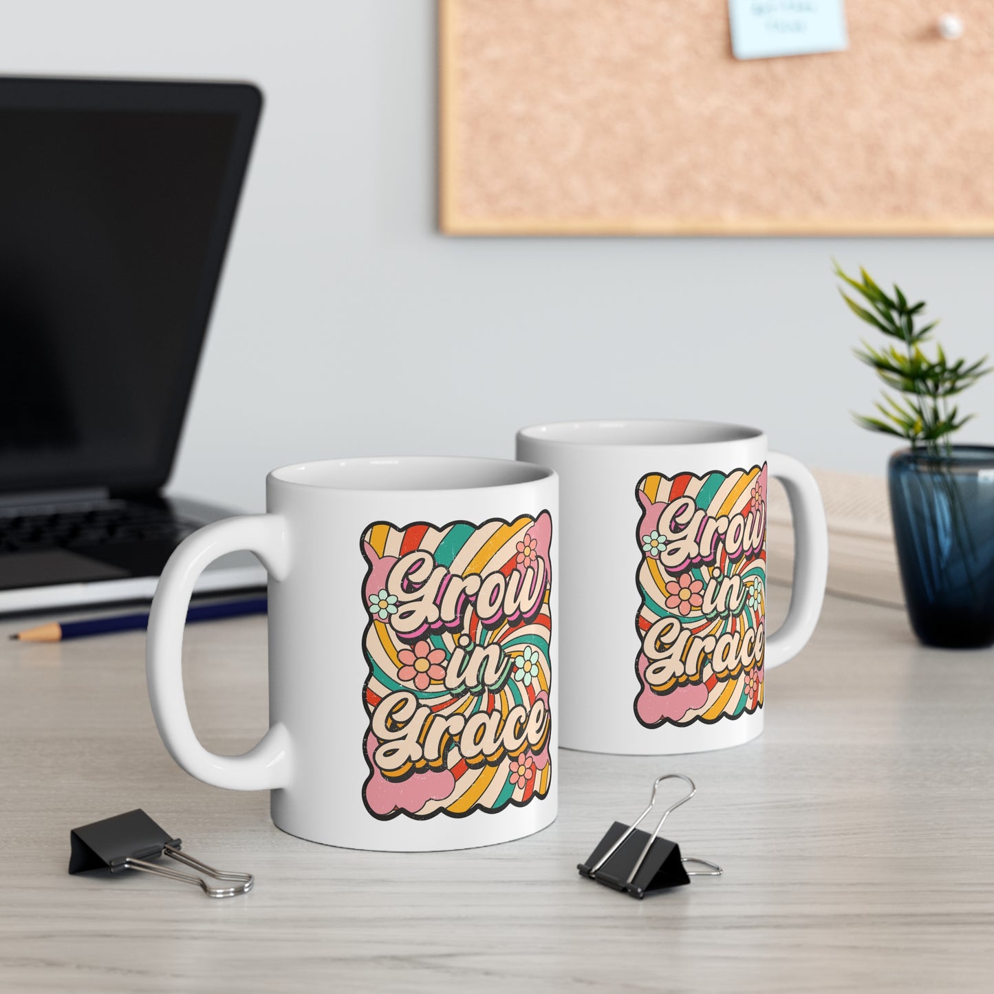 Grow in Grace Christian Ceramic Mug 11oz