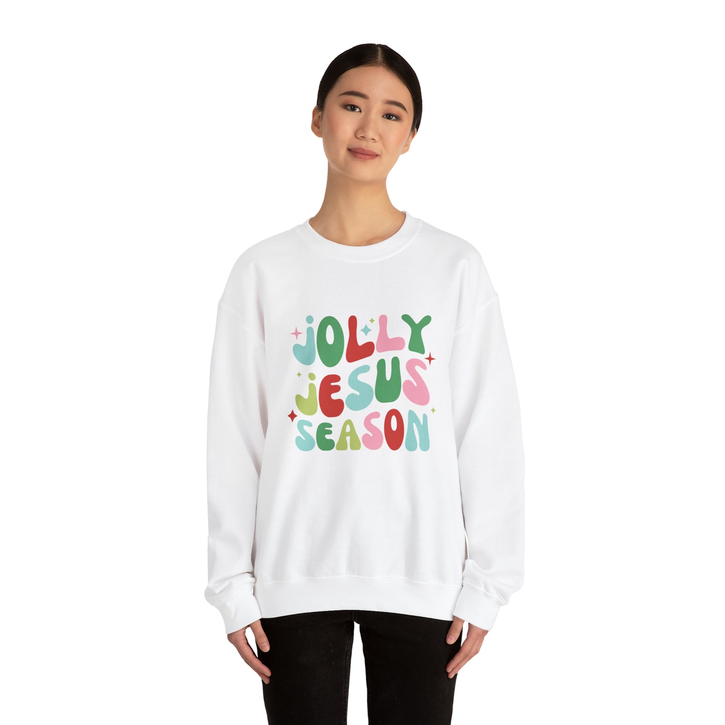 Jolly Jesus Season Unisex Heavy Blend™ Crewneck Sweatshirt