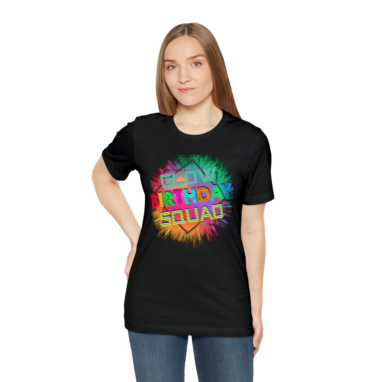 Glow Birthday Squad T-Shirt