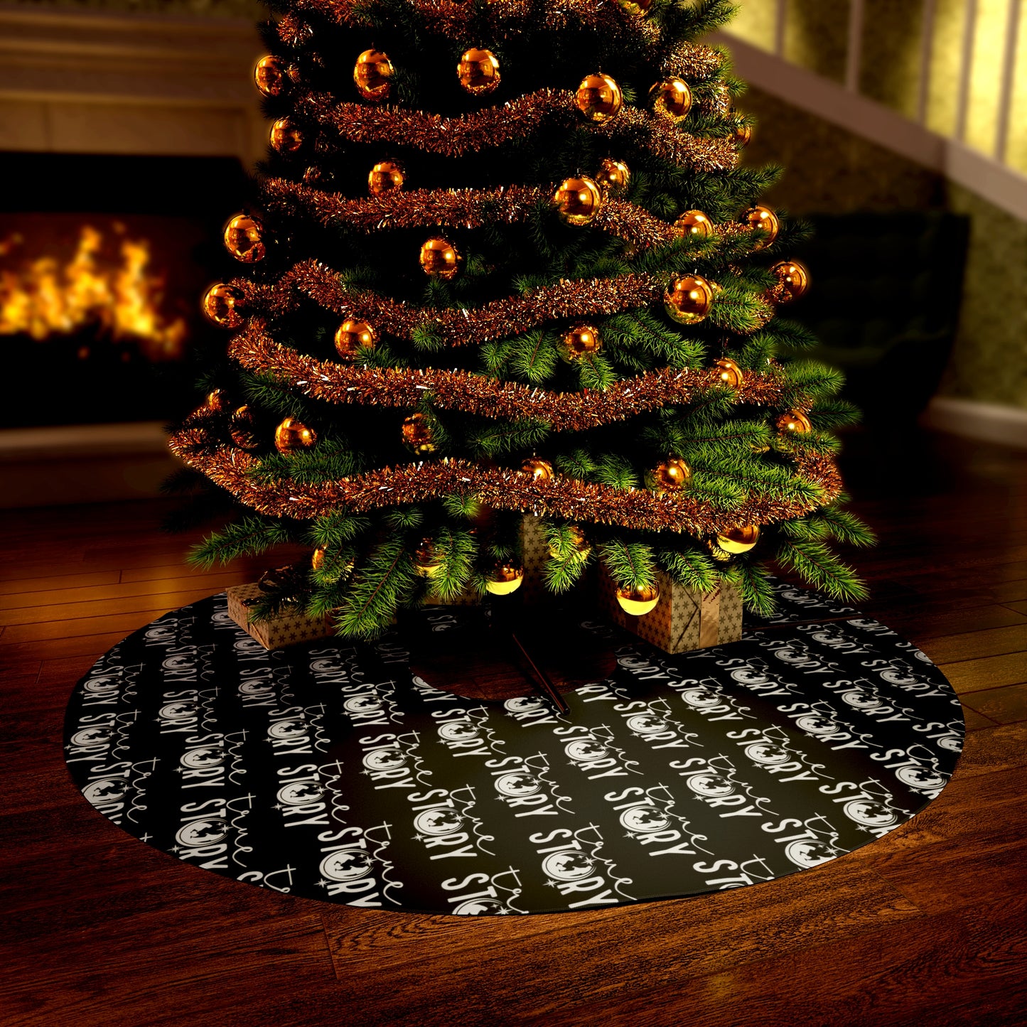 True Story Christian Round Tree Skirt