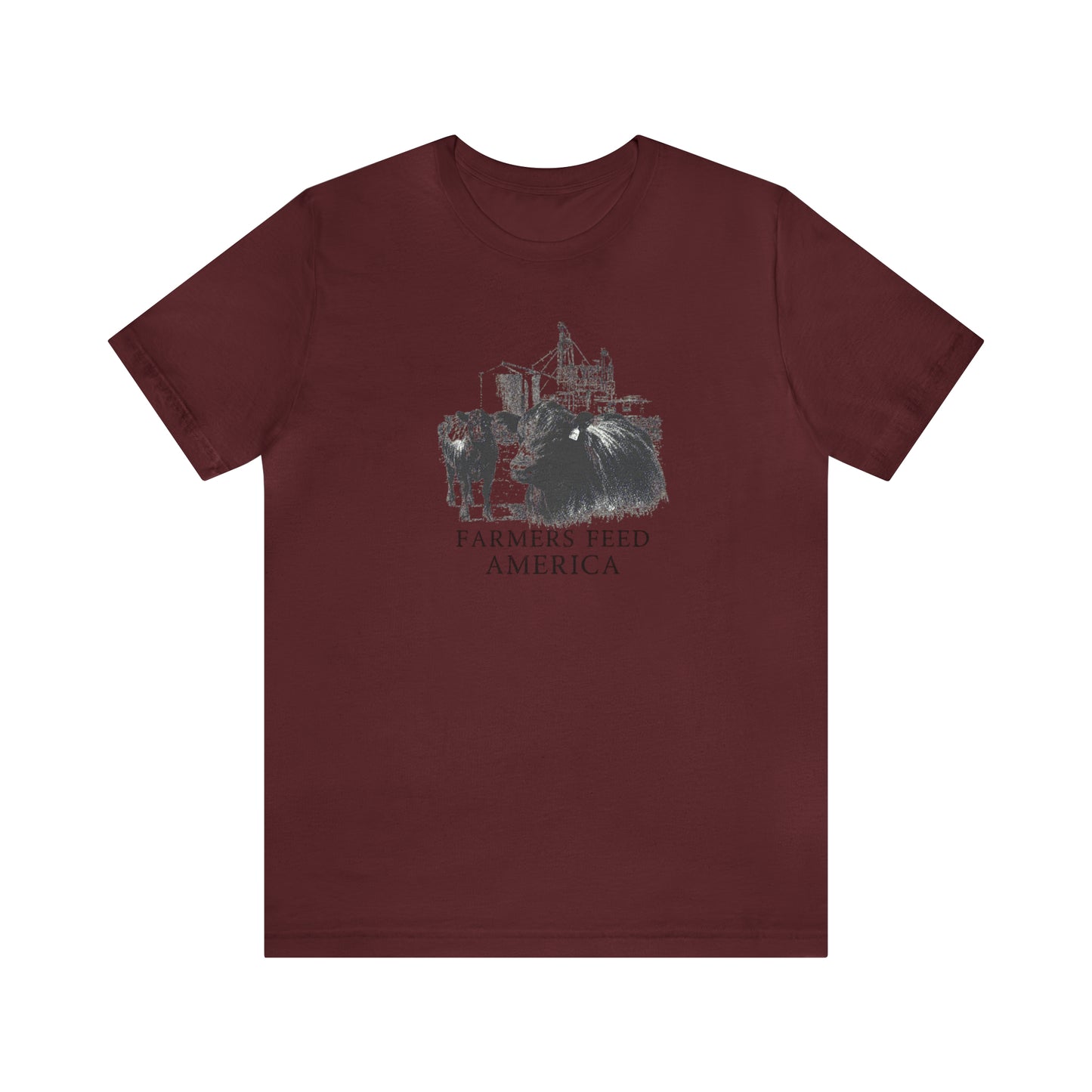 "Farmers Feed America" Unisex Jersey Short Sleeve Tee