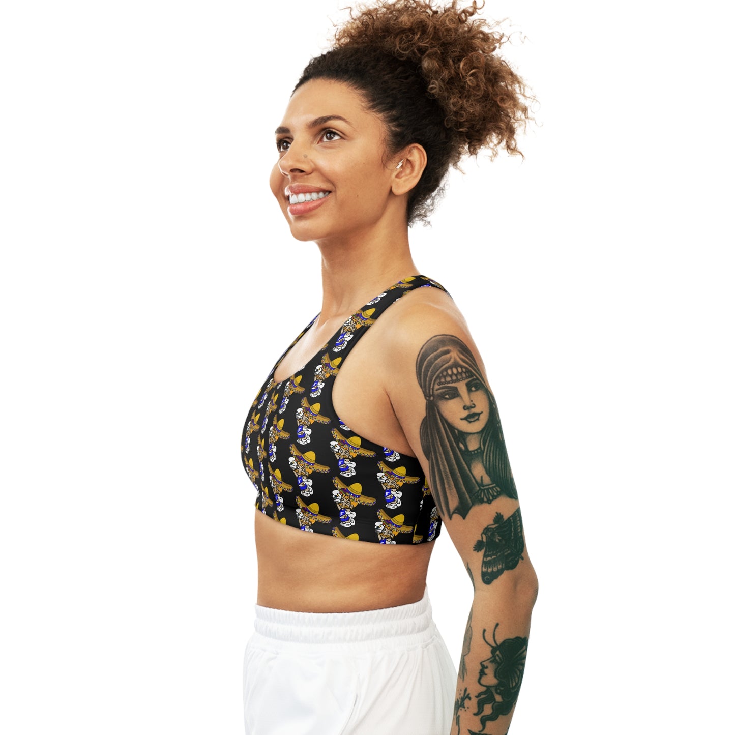 Sombrero Midget Seamless Sports Bra - Black