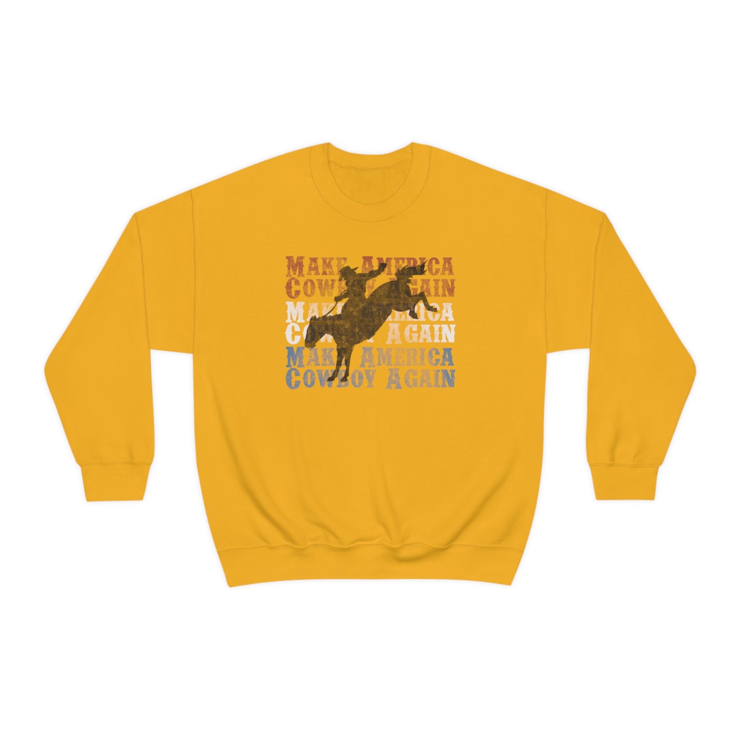 "Make America Cowboy Again" - Unisex Heavy Blend™ Crewneck Sweatshirt